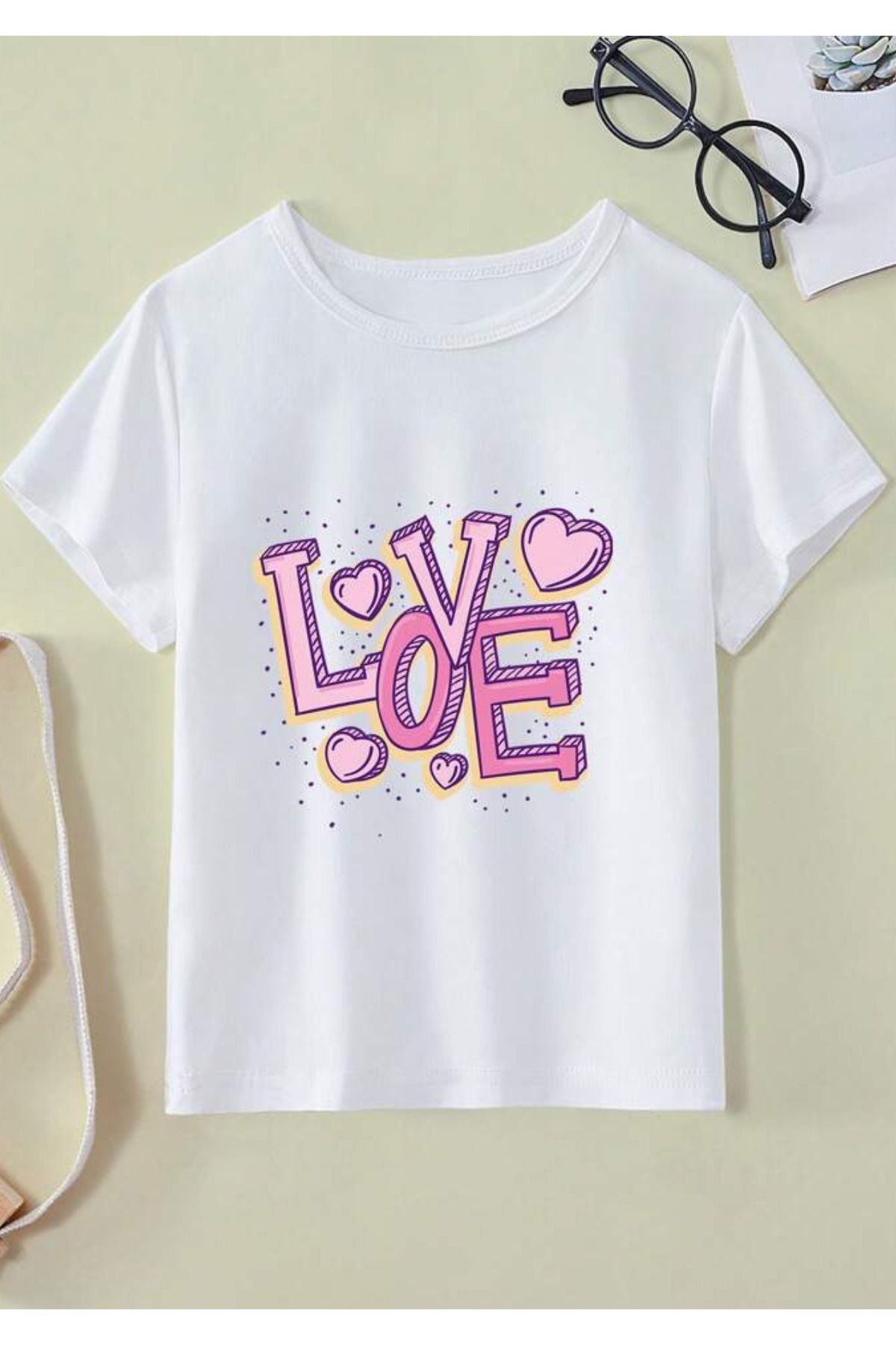 Wish BF Love Baskılı Oversize T-shirt