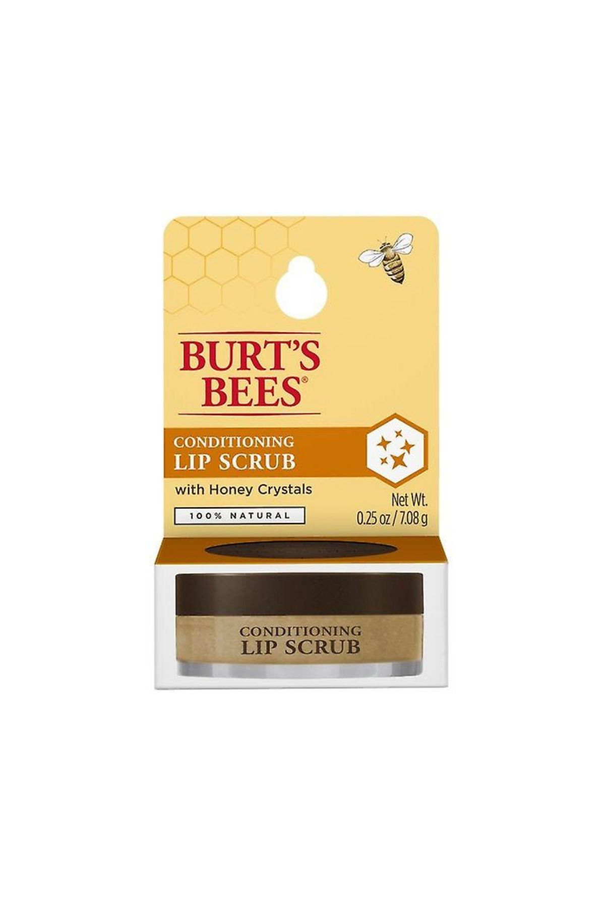 Burts Bees Burt's Bees Bal Kristalleri ile %100 Doğal Peeling Dudak Peelingi, 0.25 oz 7.08gr