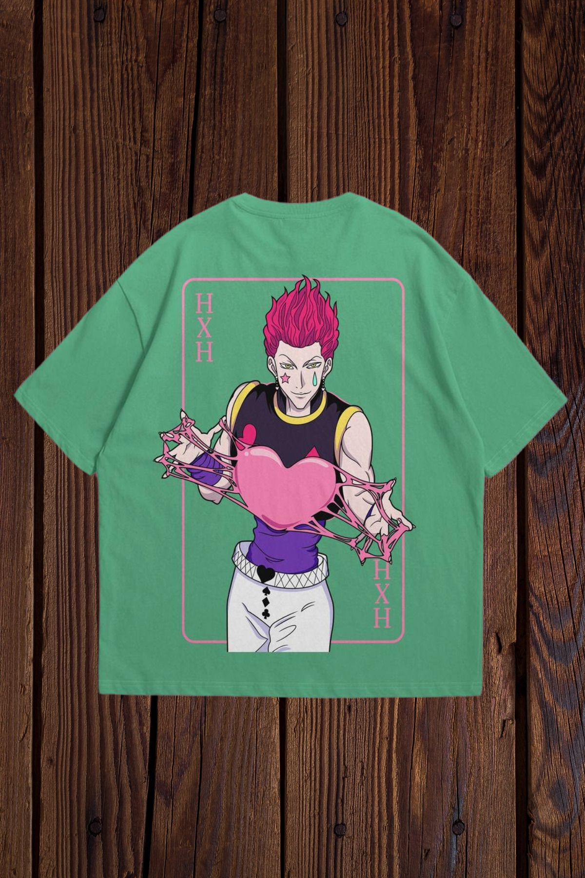 Wish BF Hisoka Baskılı Oversize T-shirt