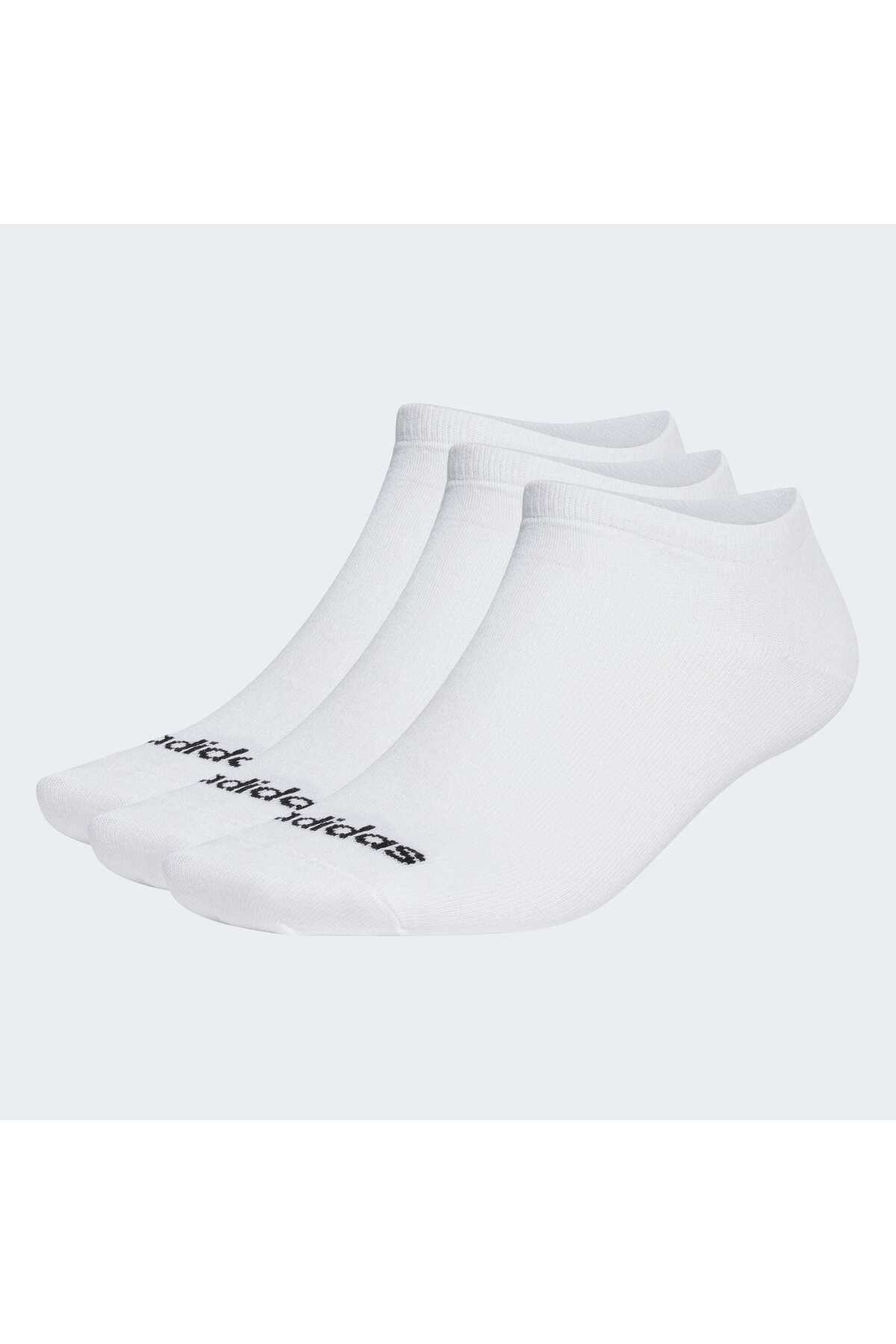 adidas-3 Pairs Thin Linear Ankle-Less Socks Set 5