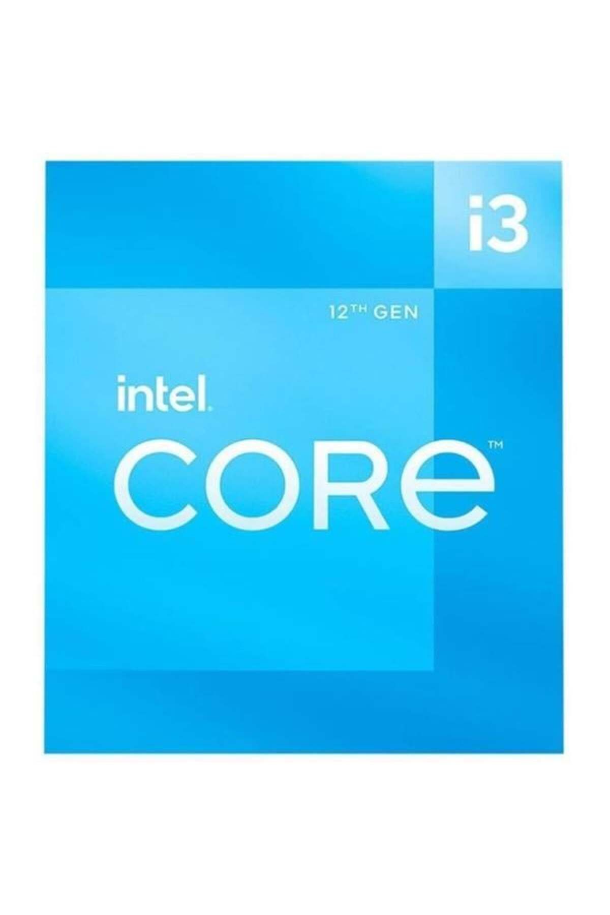 Intel CORE i3 12100 17MB 4çekirdekli O/B UHD VGA 1700p 58w Kutusuz+Fansız