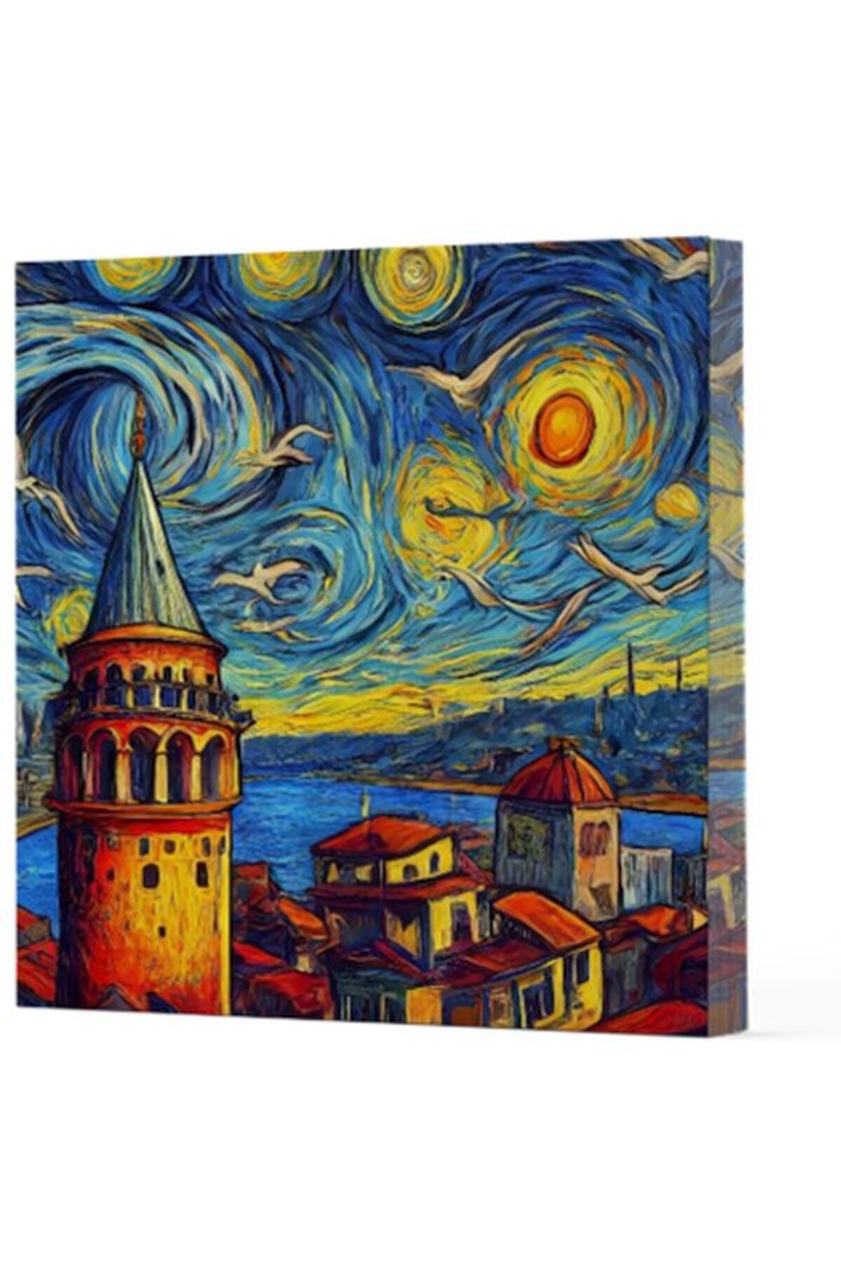 feifei Van Gogh 5 Galata - Çizgisiz Yan Boyamalı Defter