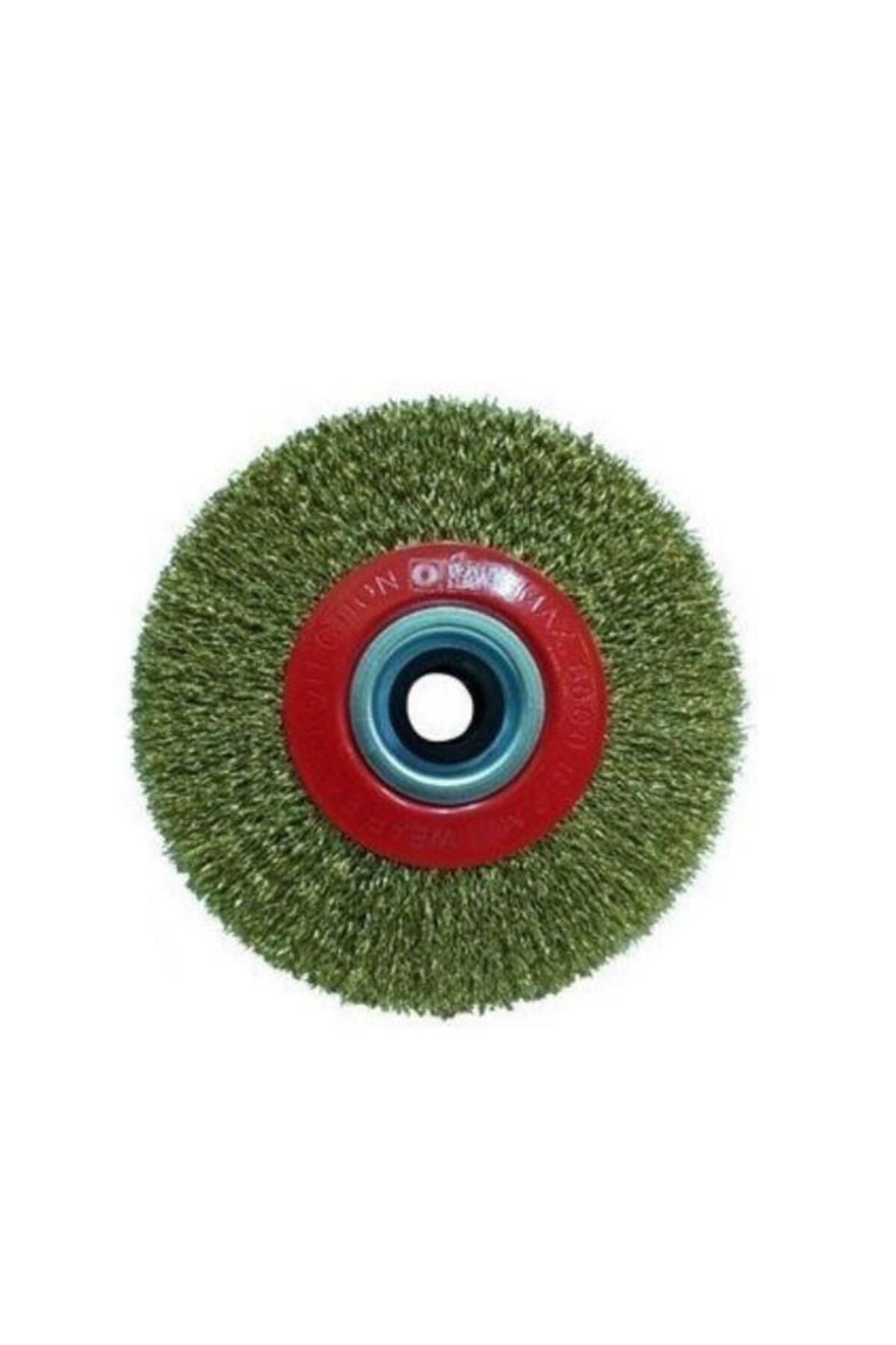 NEZADE STORE Ha wk 10107 Daire Fırça Sarı Telli 175X25 mm