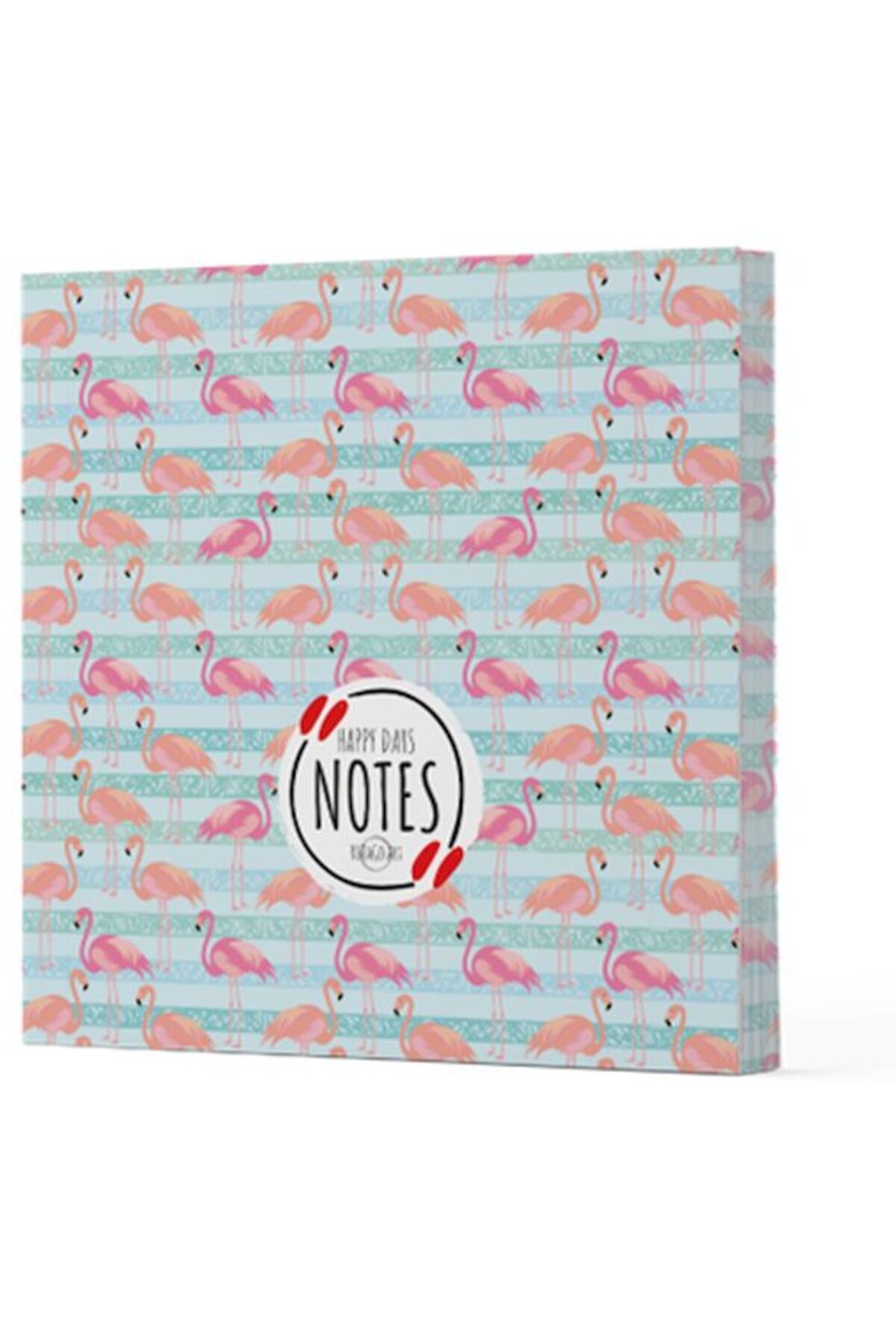 feifei Flamingo 1 - Çizgisiz Yan Boyamalı Defter