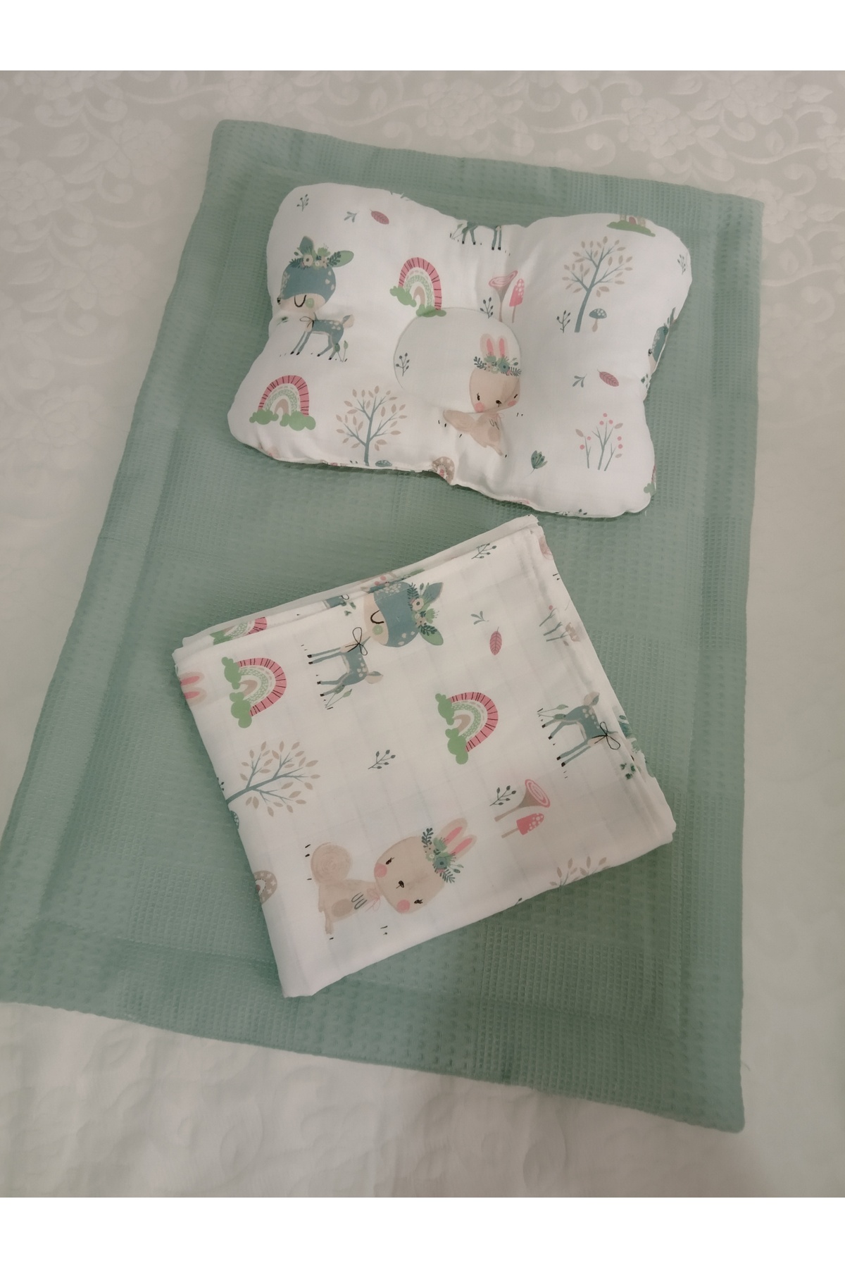 Wenaris Ceylanlı Babynest Seti (SET IÇERİĞİ AÇIKLAMADA MEVCUT) (BULUT YASTIK DAHİL DEĞİLDİR) fotoğrafı 5 (önizleme)