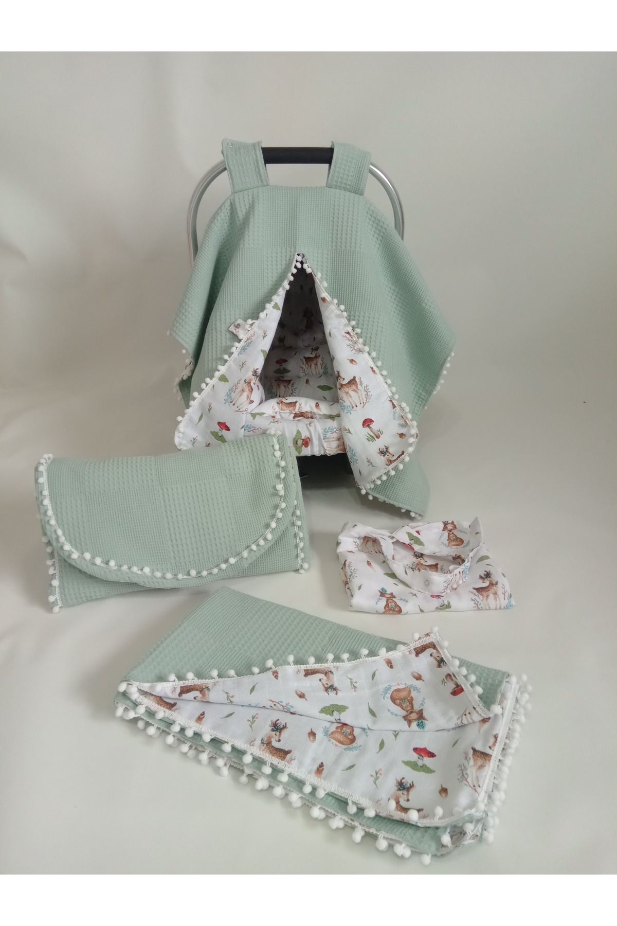 Wenaris 15 parçalık 80x120 pofuduk yorgan seti (set içeriği açıklamada mevcut) fotoğrafı 6 (önizleme)