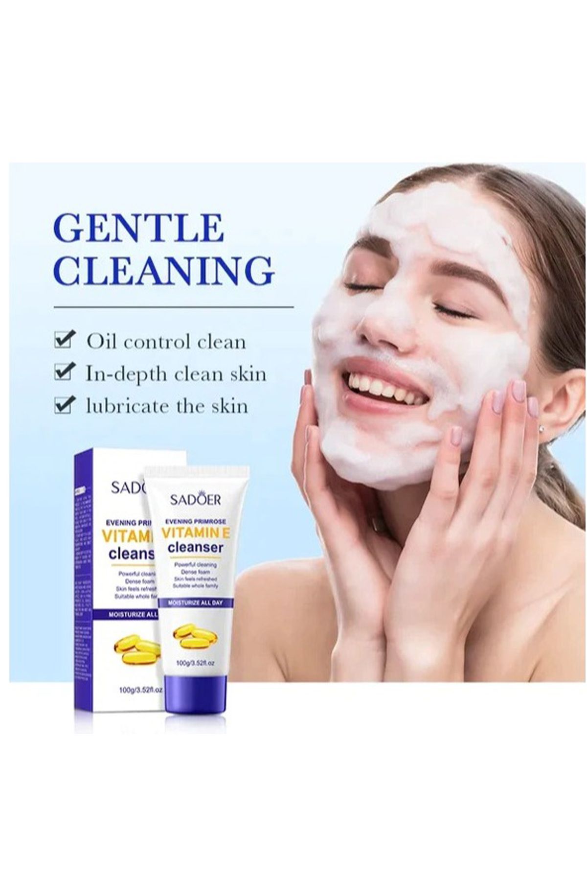 SADOER-Cleanser with Vitamin A and Evening Primrose Extract 100 ml 2