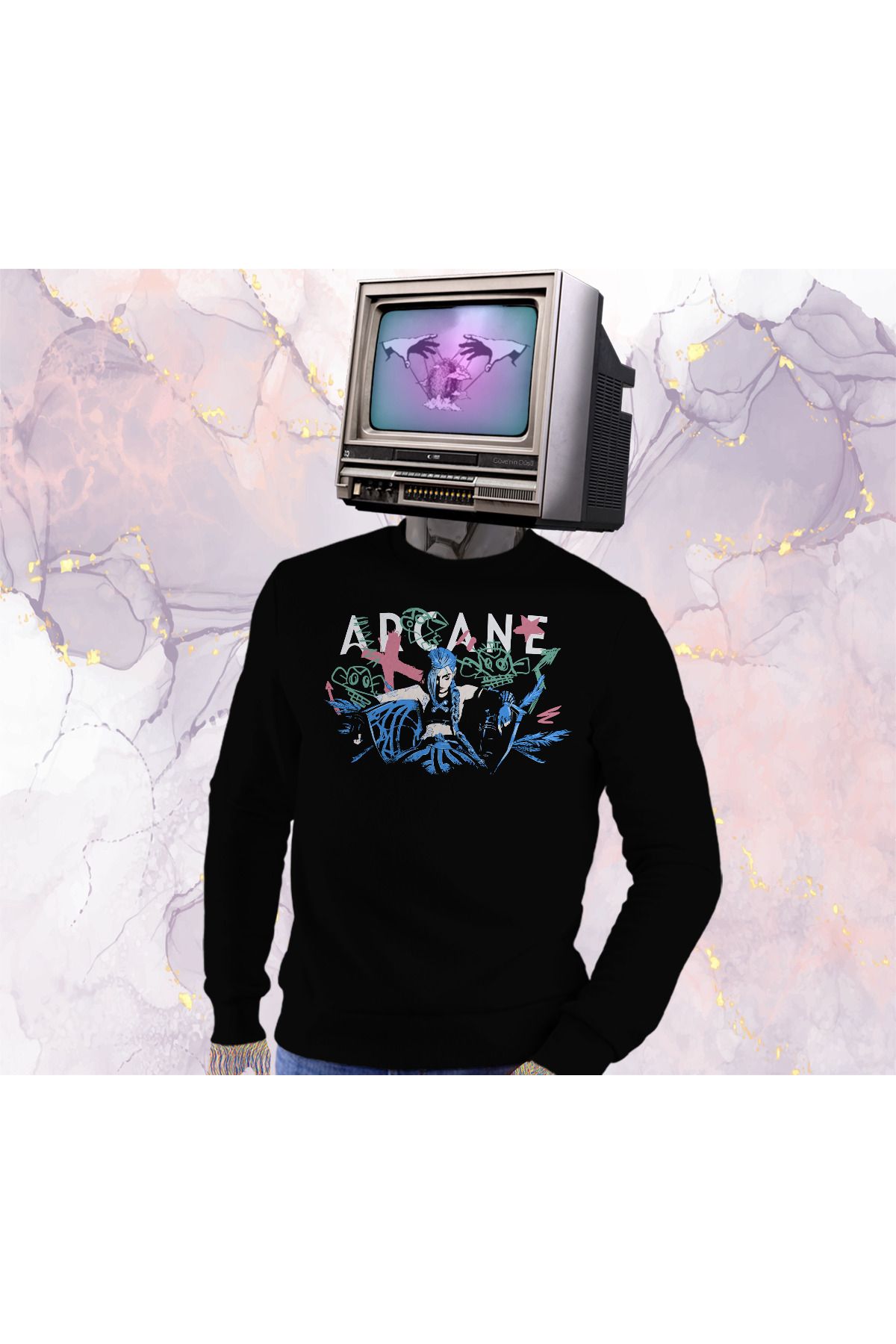 Güvenin Düşü Arcane - Jinx - Sweatshirt