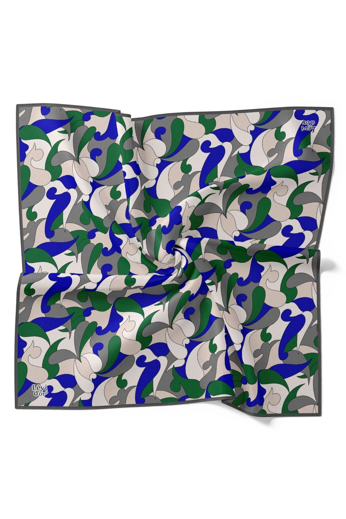 Levidor-Abstract Pattern Sparkling Crystal Scarf 3