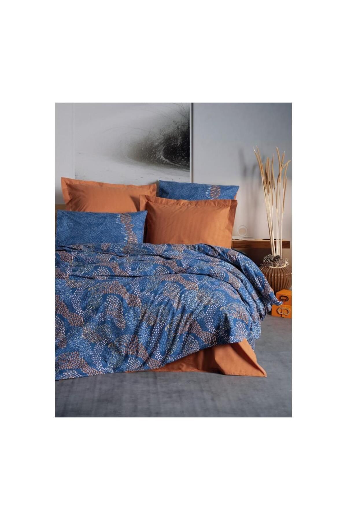 NEZADE STORE-Tedric Cinnamon Double Duvet Cover Set 1