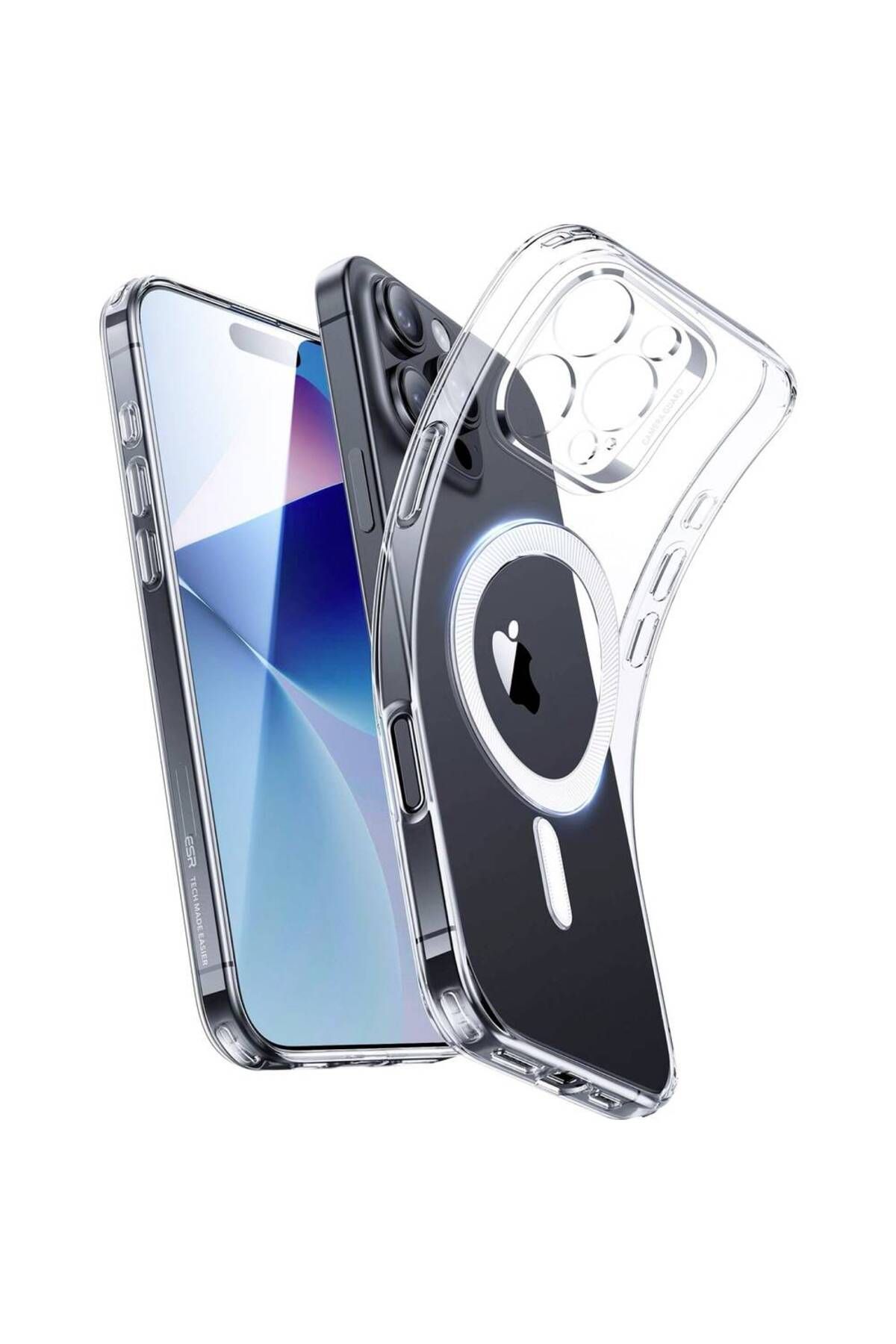 ESR iPhone 16 Pro Max Uyumlu Zero Halolock Magsafe Silikon Kılıf Şeffaf