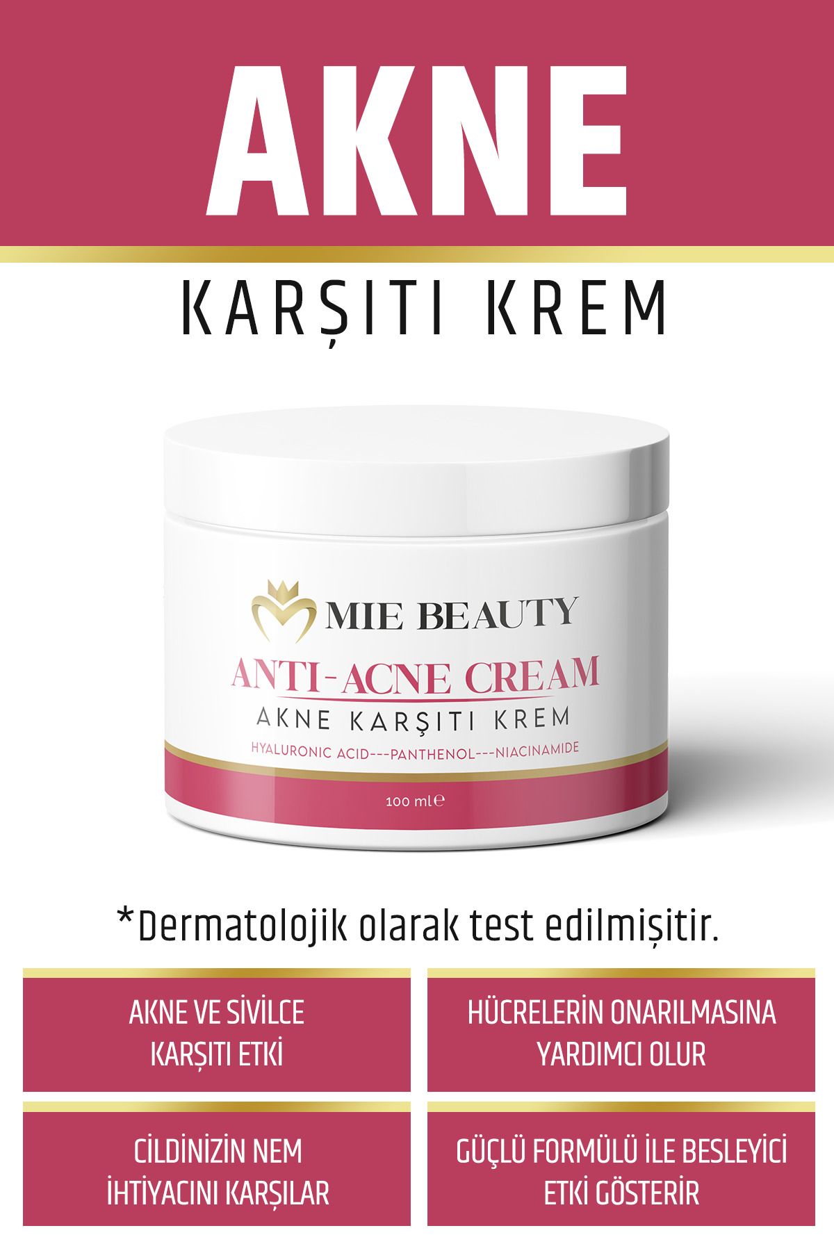 MİE BEAUTY Ve Önleyici, Siyah Nokta Giderici Krem 100 ml