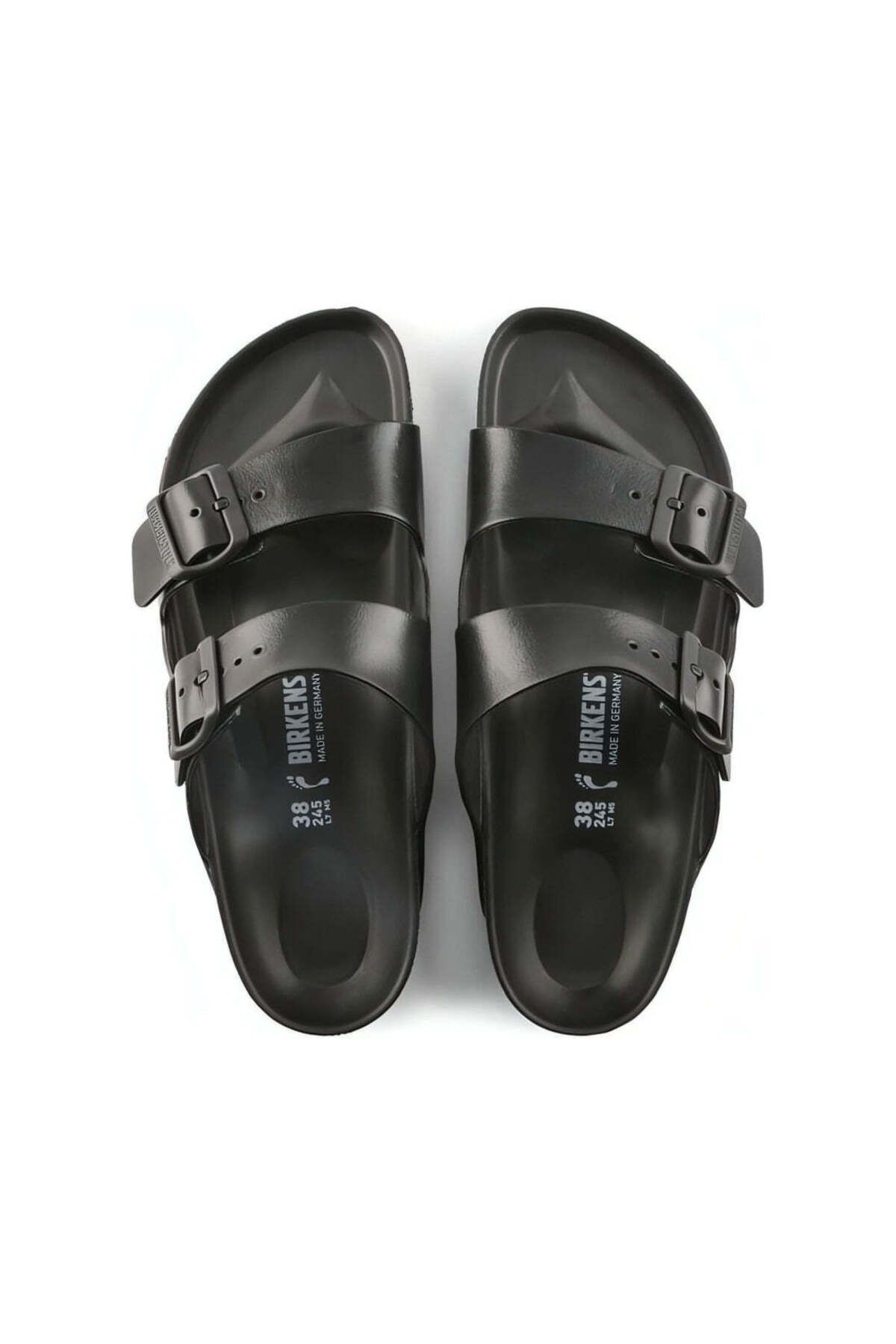 Birkenstock-Papuci Negri Pantofi Unisex Adulti 4