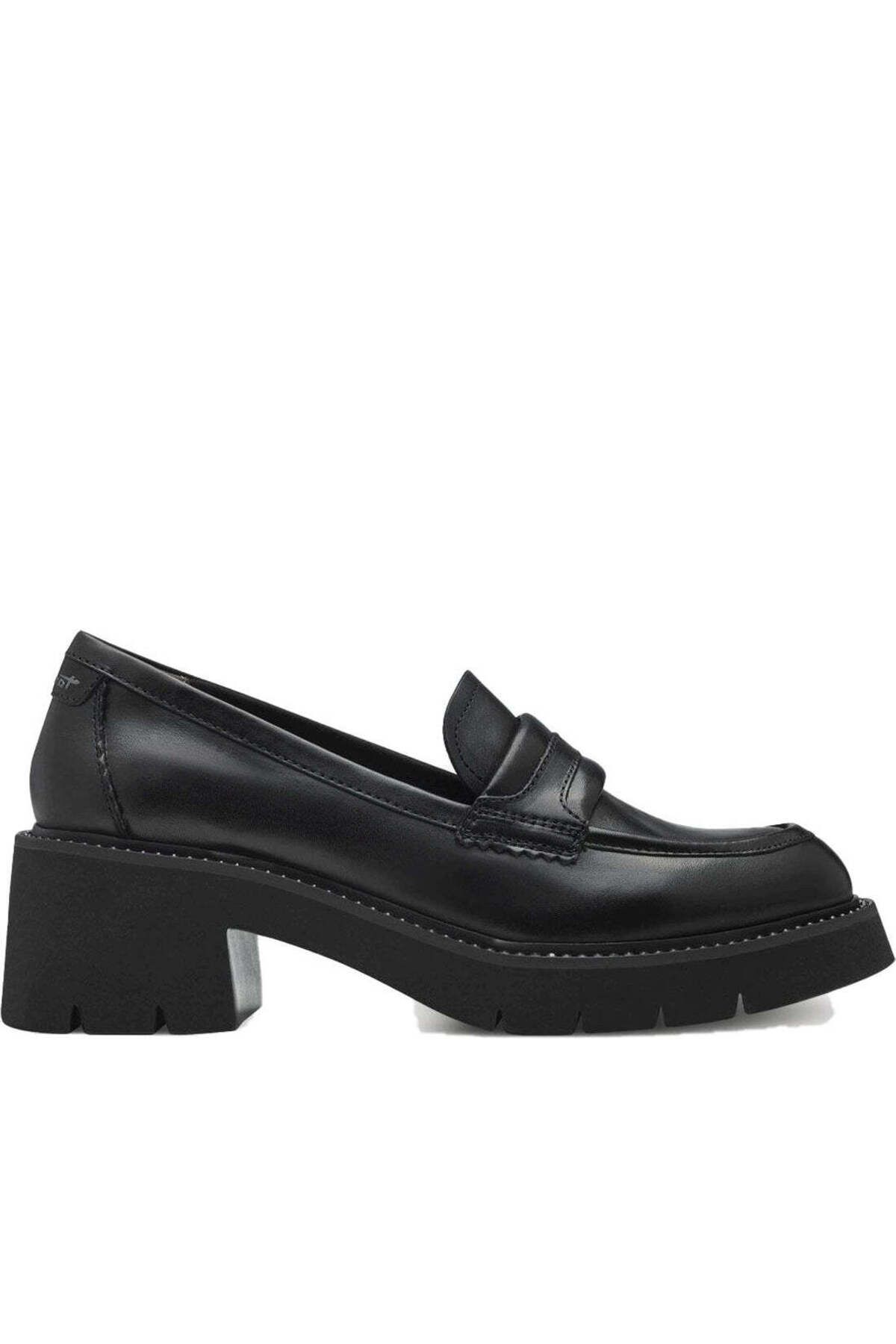 Tamaris-Black Loafers Womens Shoes 2