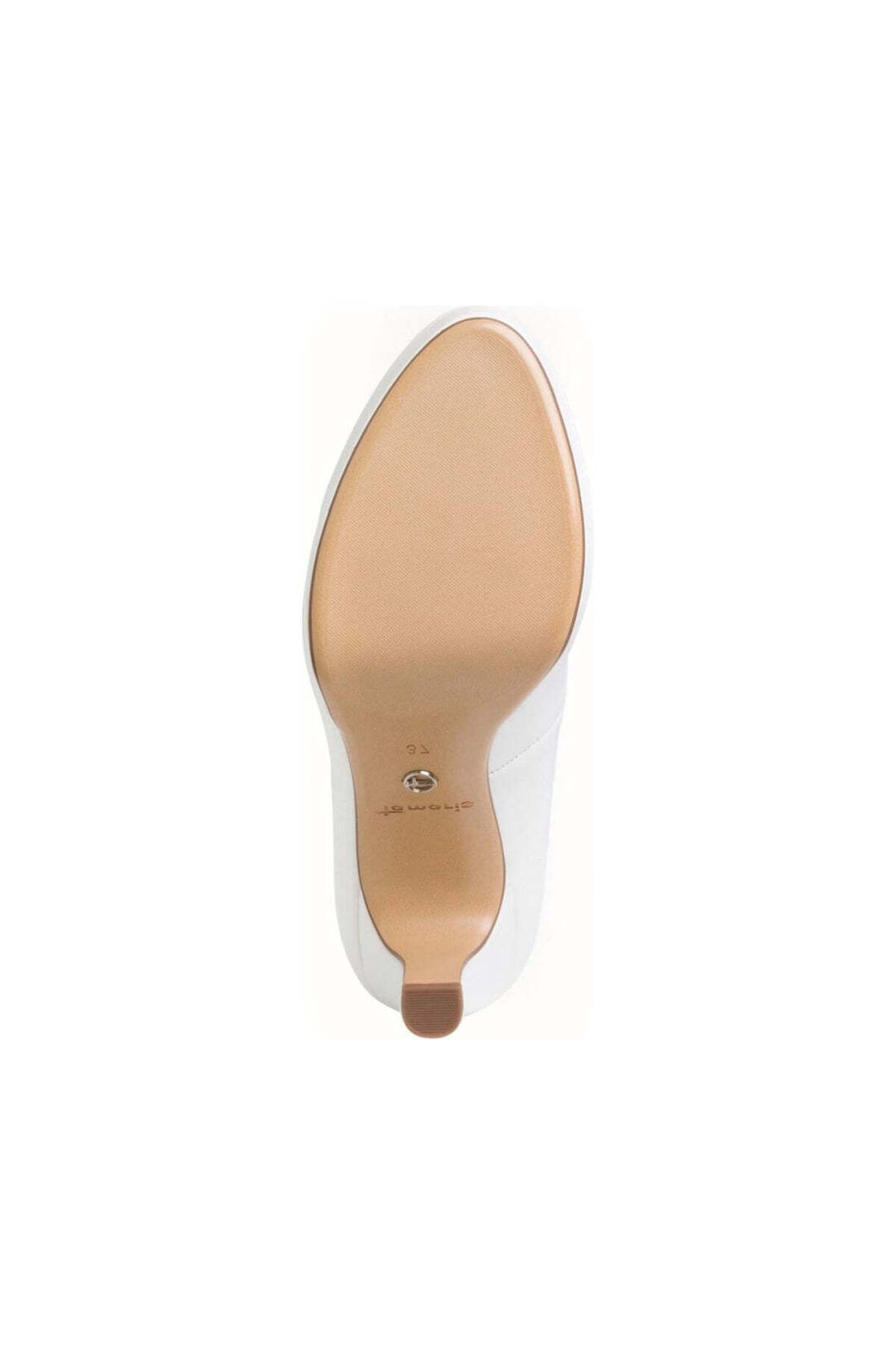Tamaris-Pantofi de dama cu toc inalt alb 5