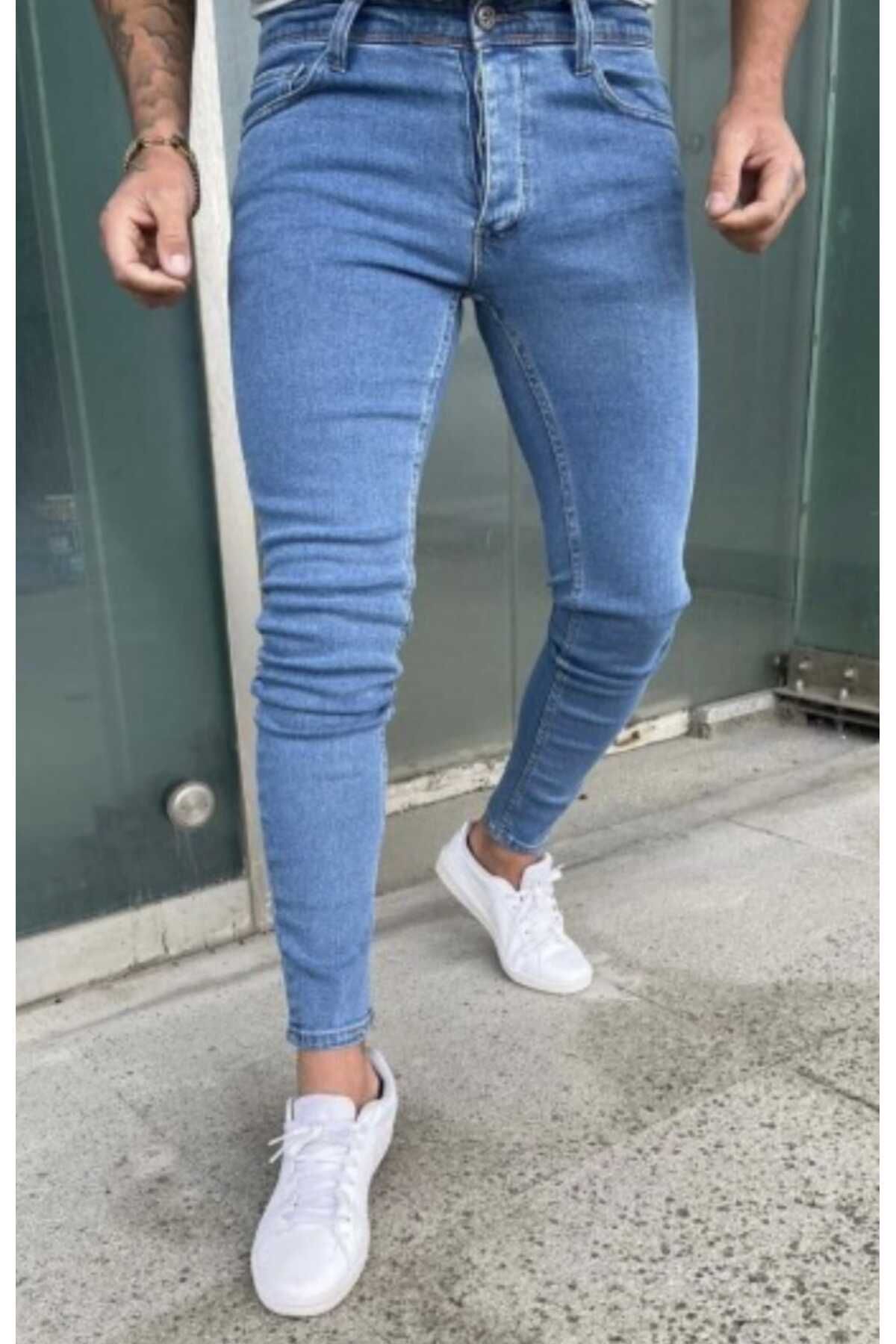 Denim erkek kot  pantalon silimfit dar paşa sadece dumeli