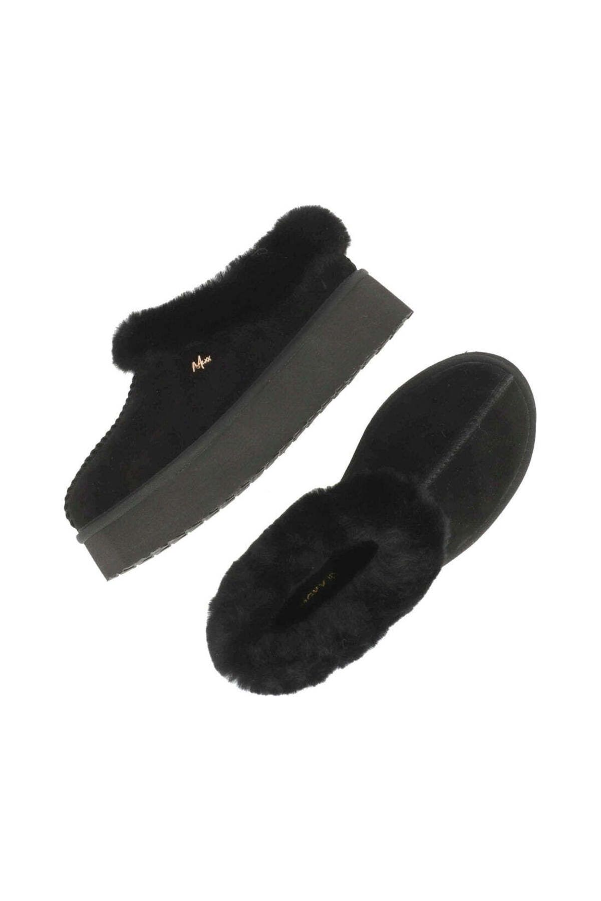 MEXX-Black Slippers Womens Shoes 4