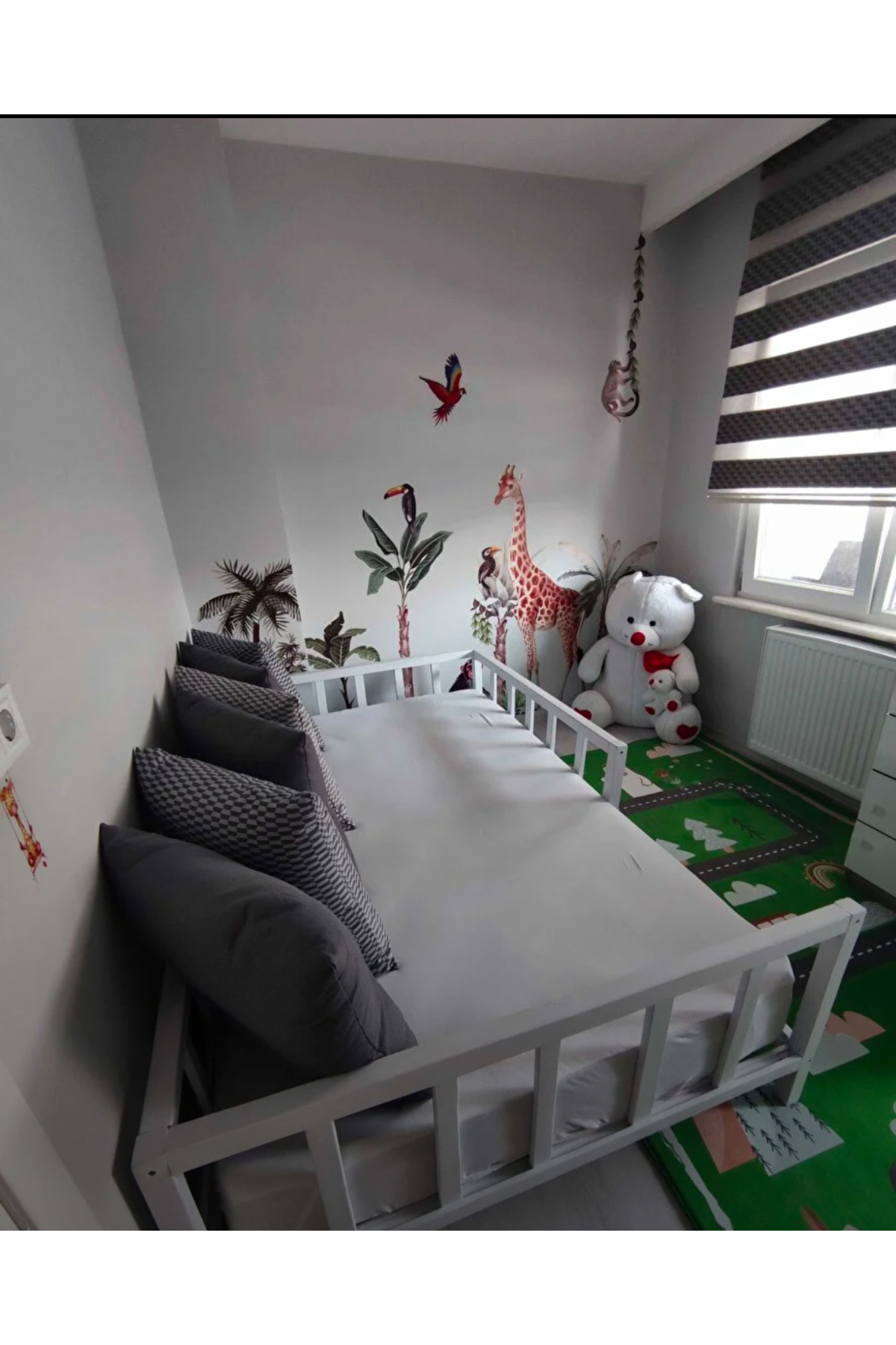 Genel Markalar Yatak 120x200 Doğal Ahşap Çocuk Yatak Karyola fotoğrafı 7 (önizleme)