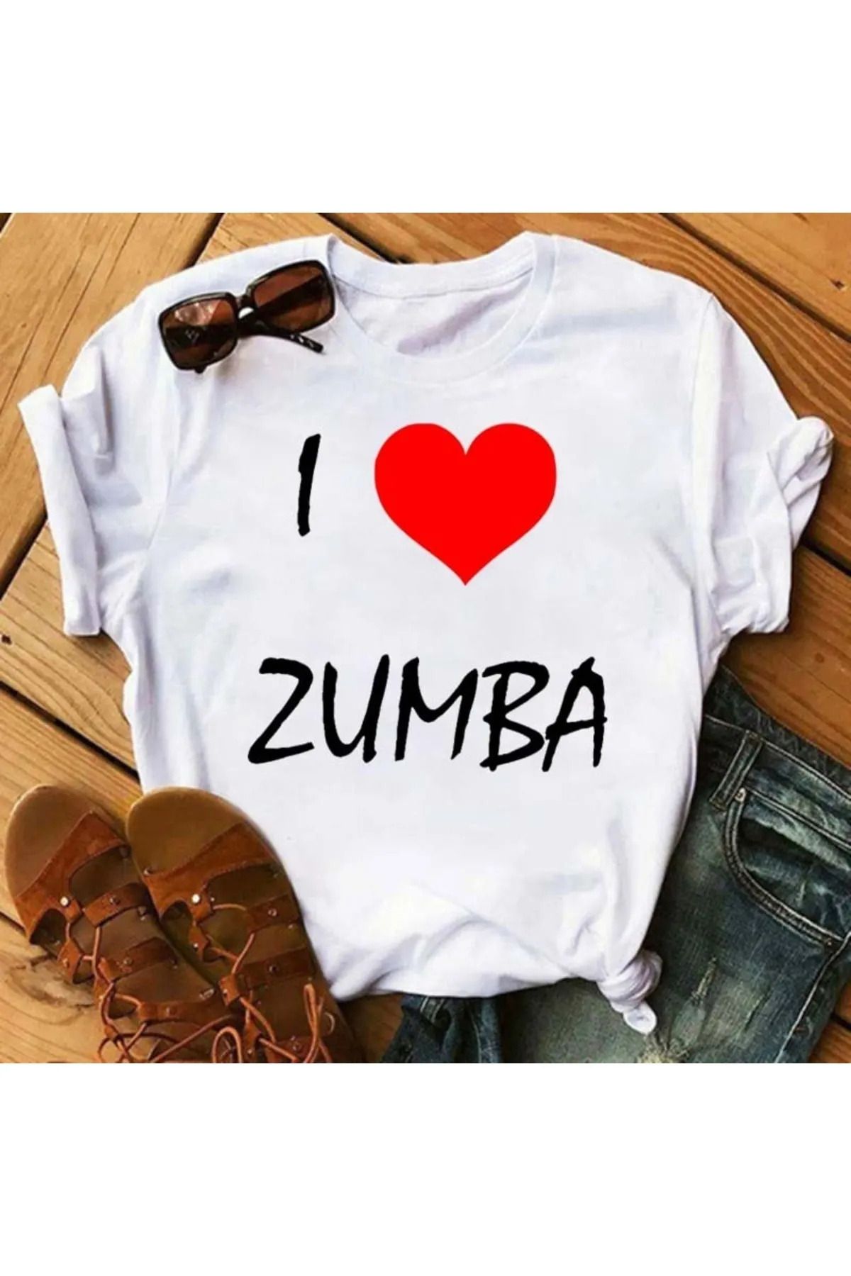 FECCY Pamuklu Moda Zumba Unisex Tshirt