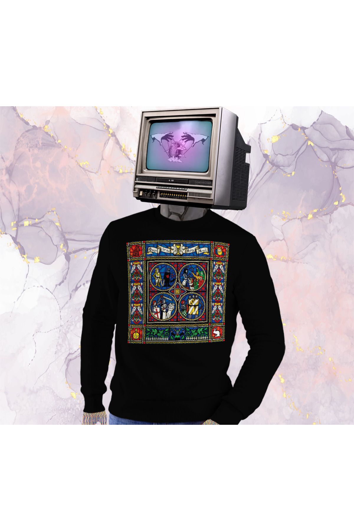 Güvenin Düşü Monty Python - Quest of the Holy Grail - Sweatshirt