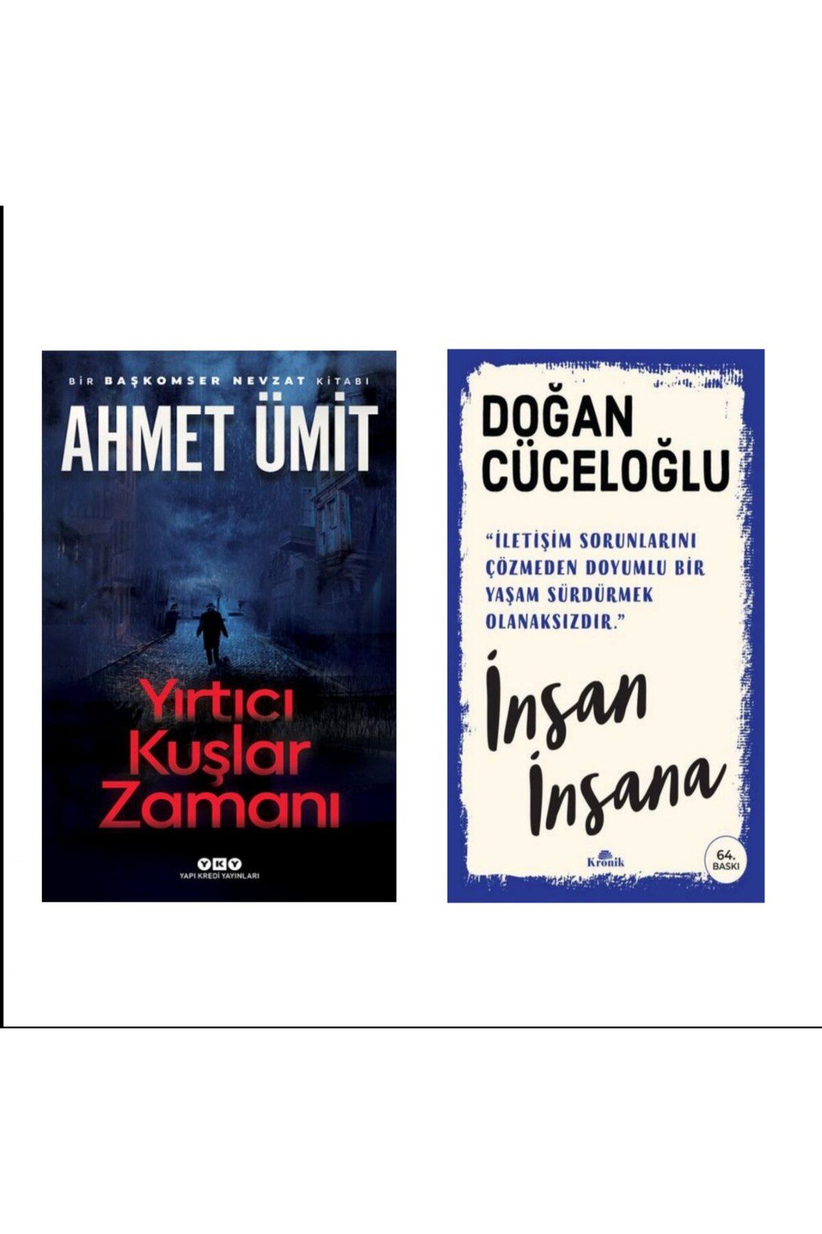 Yapı Kredi Yayınları Yırtıcı Kuşlar Zamanı - Ahmet Ümit İnsan İnsana - Doğan Cüceloğlu