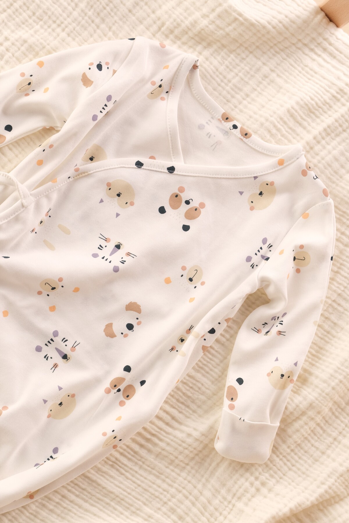 Bondberro Yeni Doğan ve Bebek Kruvaze Zıbın Kundak %100 Pamuk Oekotex Sertifikalı fotoğrafı 3 (önizleme)