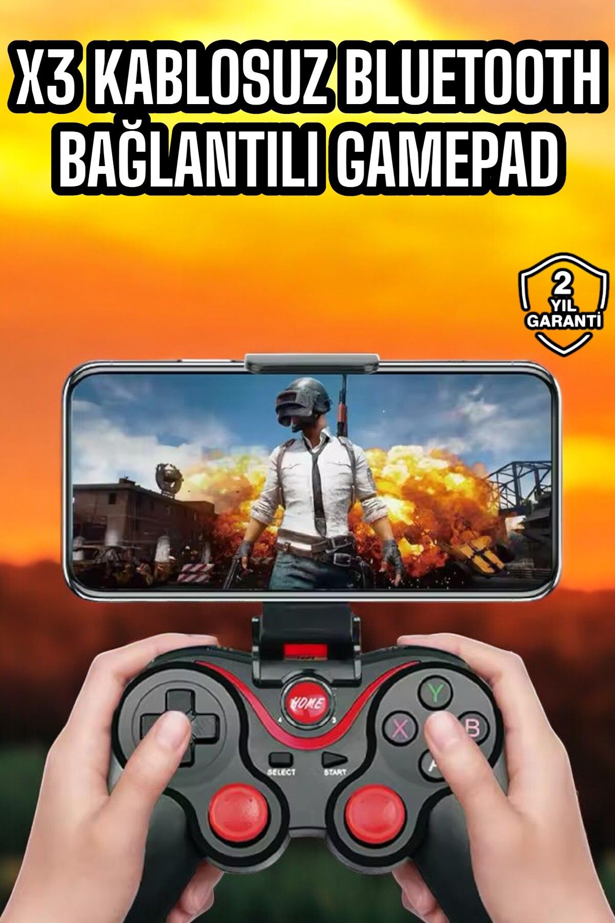 Genel Markalar Android Uyumlu Gamepad X3 Game Stick Oyun Kolu Bluetooth Bağlantılı