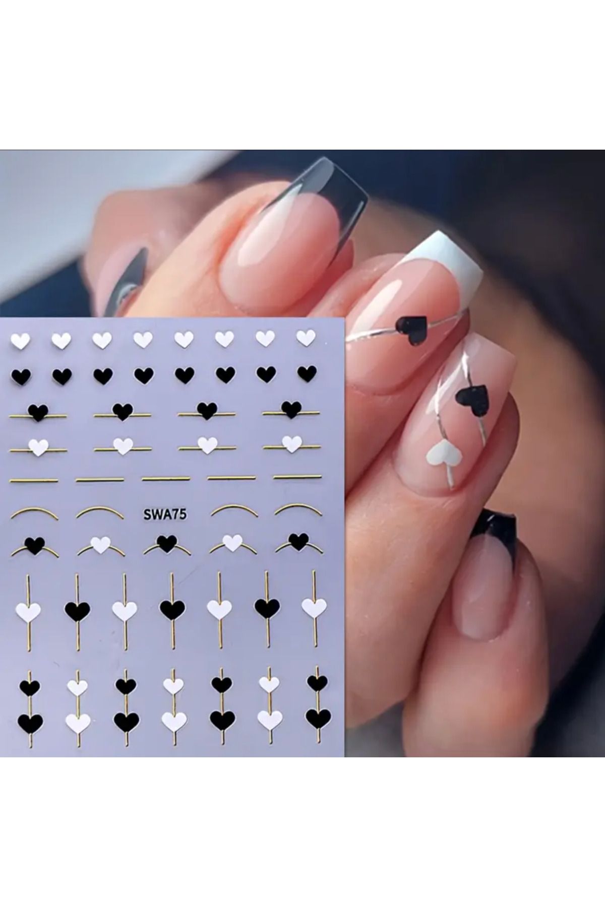 Takıtolia Nailist Heart Sevgililer Günü Özel 14 Şubat Kalpli Tasarım - Tırnak Sticker Nail Art Tırnak Dövmesi