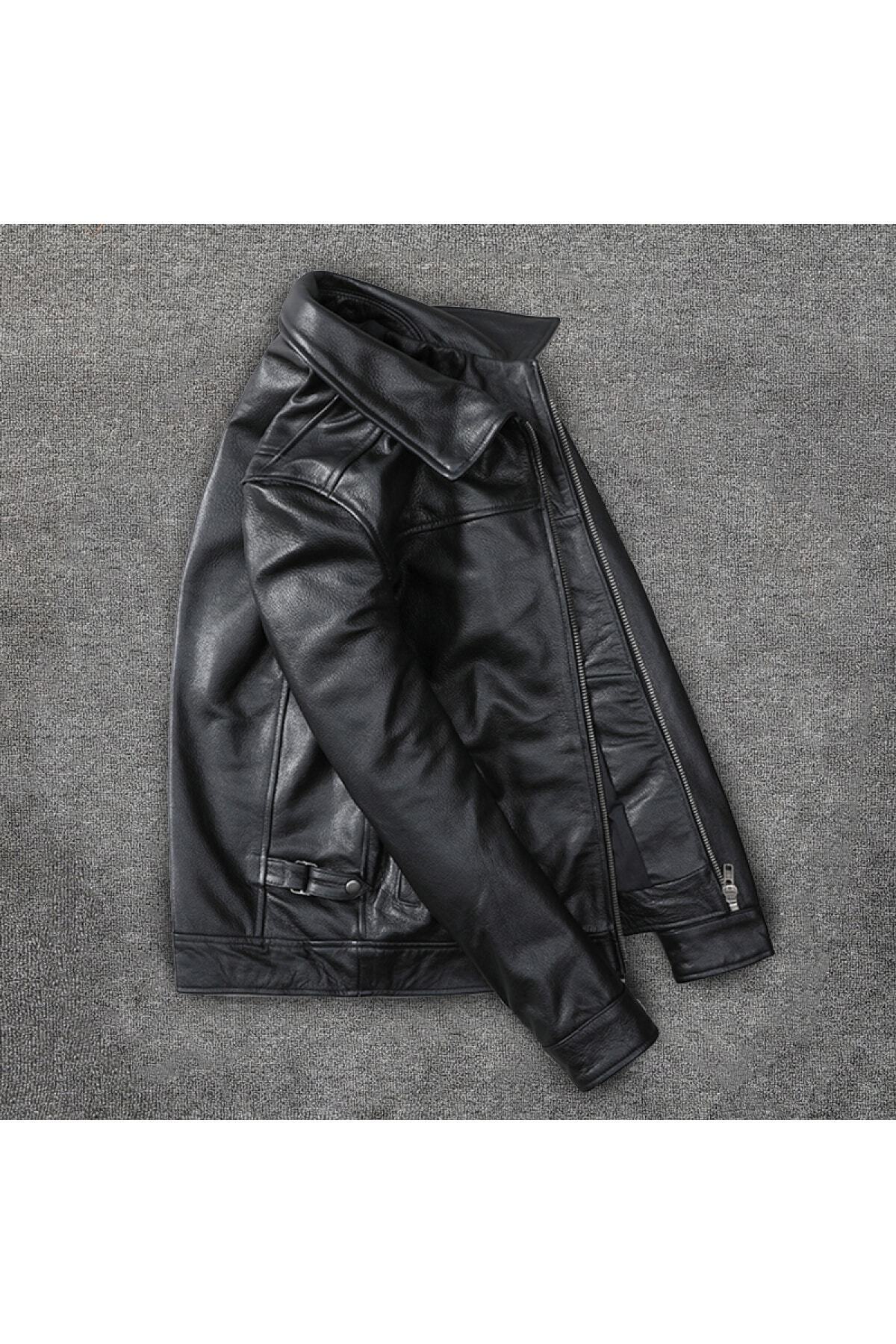 Defelli  Erkek Fw22-23 Collection 102 Hakiki Deri Mont - Görsel 3