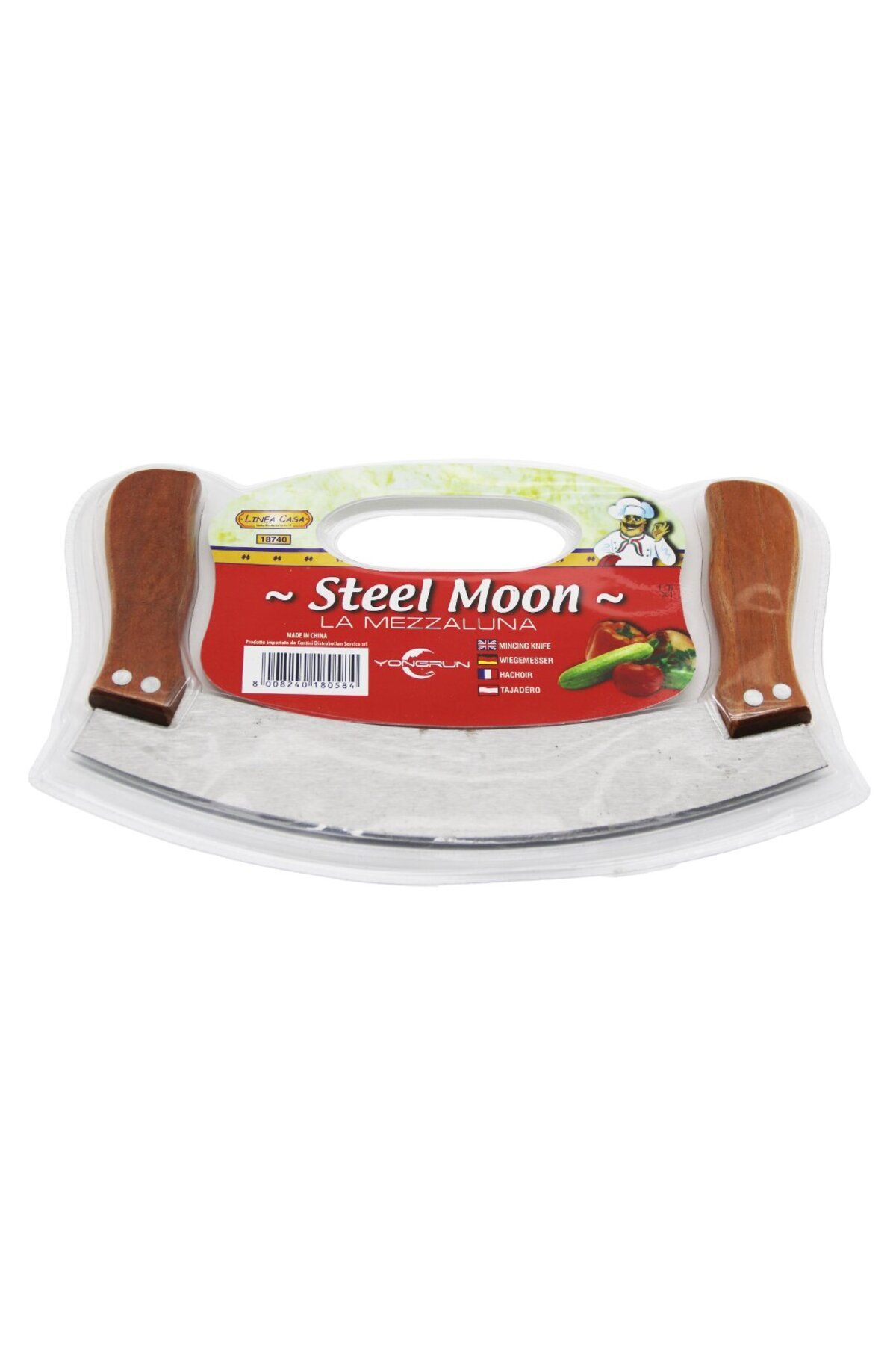 NEZADE STORE STEEL MOON ÇİFT AHŞAP SAPLI ZIRH BIÇAK KESİCİ - DOĞRAYICI (4767) - Lisinya