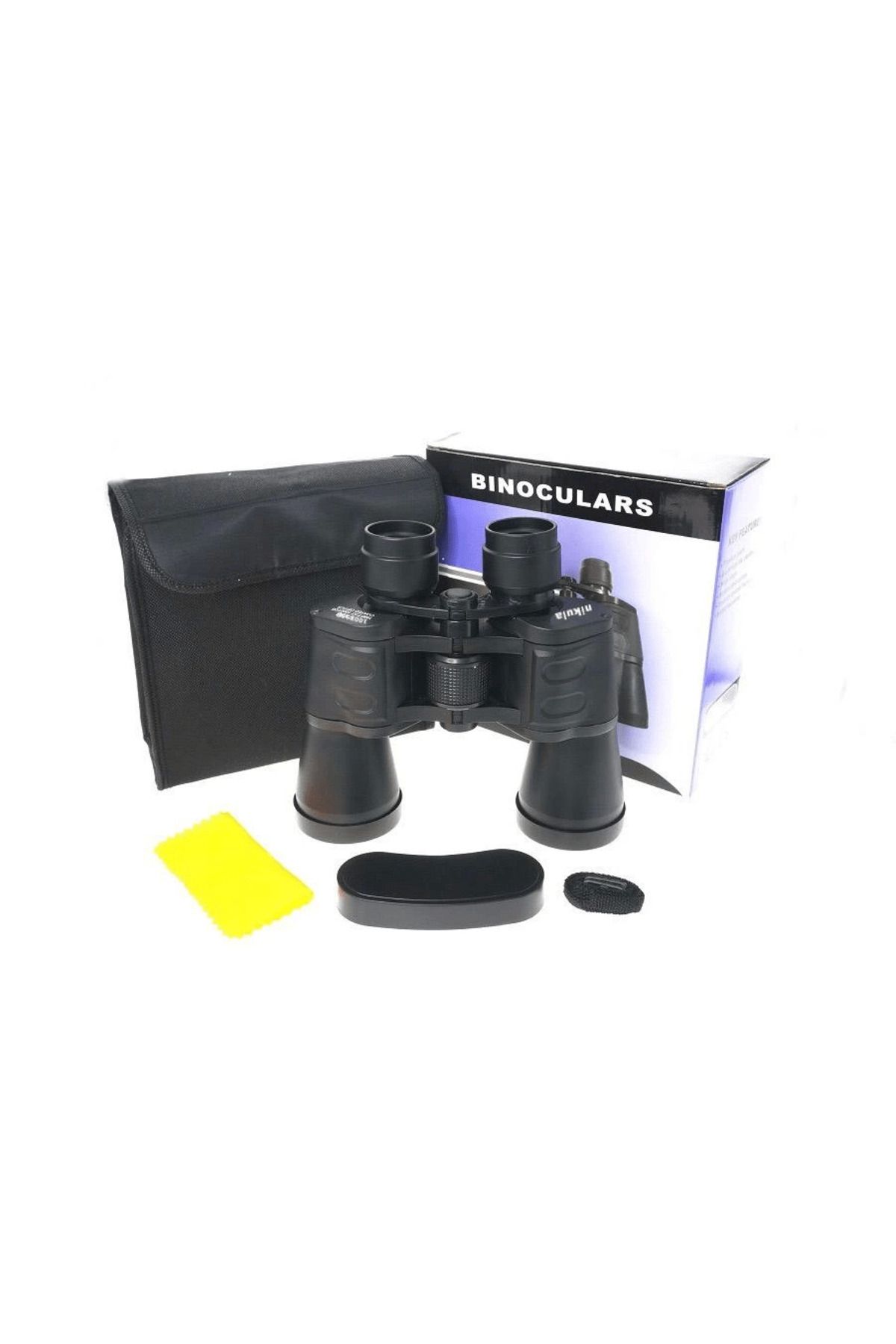 OEM 100x100 Kauçuk Kaplamalı Mavı Cam Mercekli Dürbün 56m/1000m Kod 90 ( Lisinya )