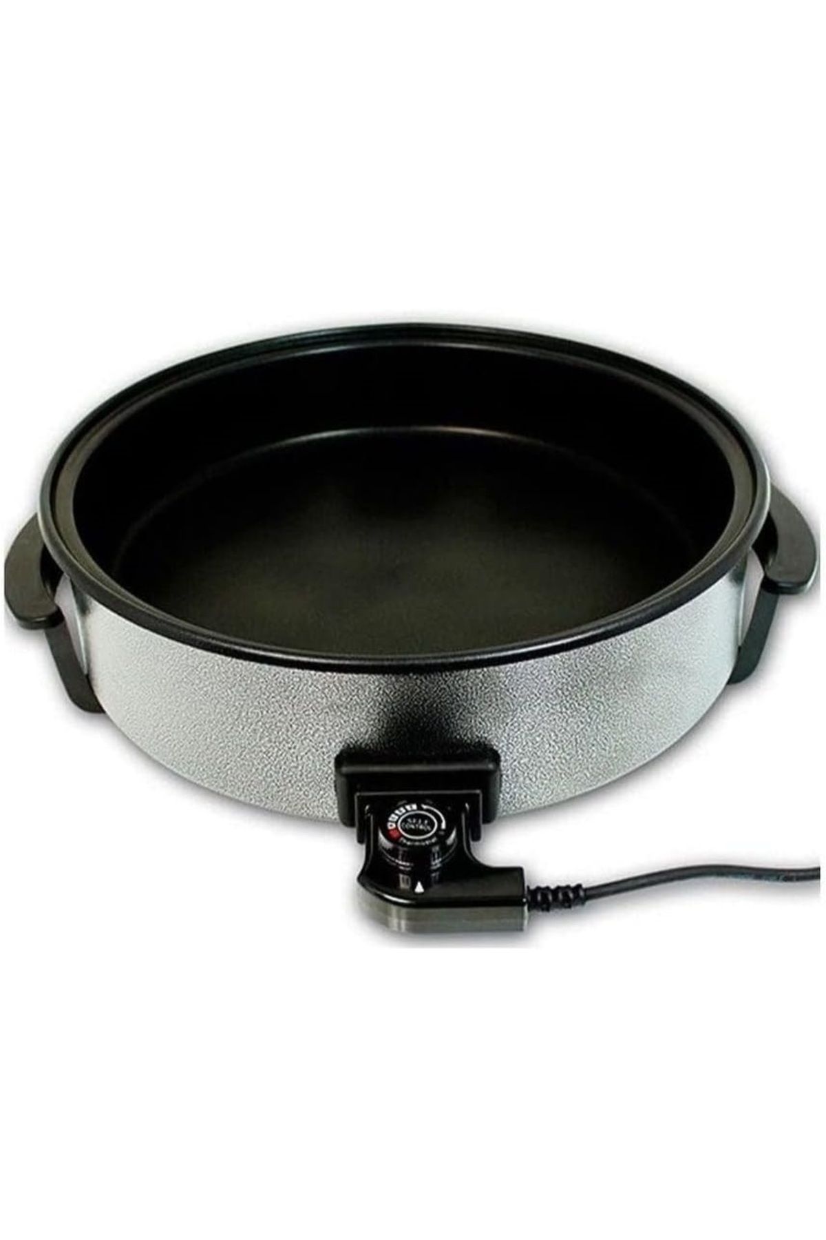 Generic-Electric Pan (36cm) 1500W With a Glass Lid for Pizza , Omelette , Nachos, Tortillas and Pancakes 5