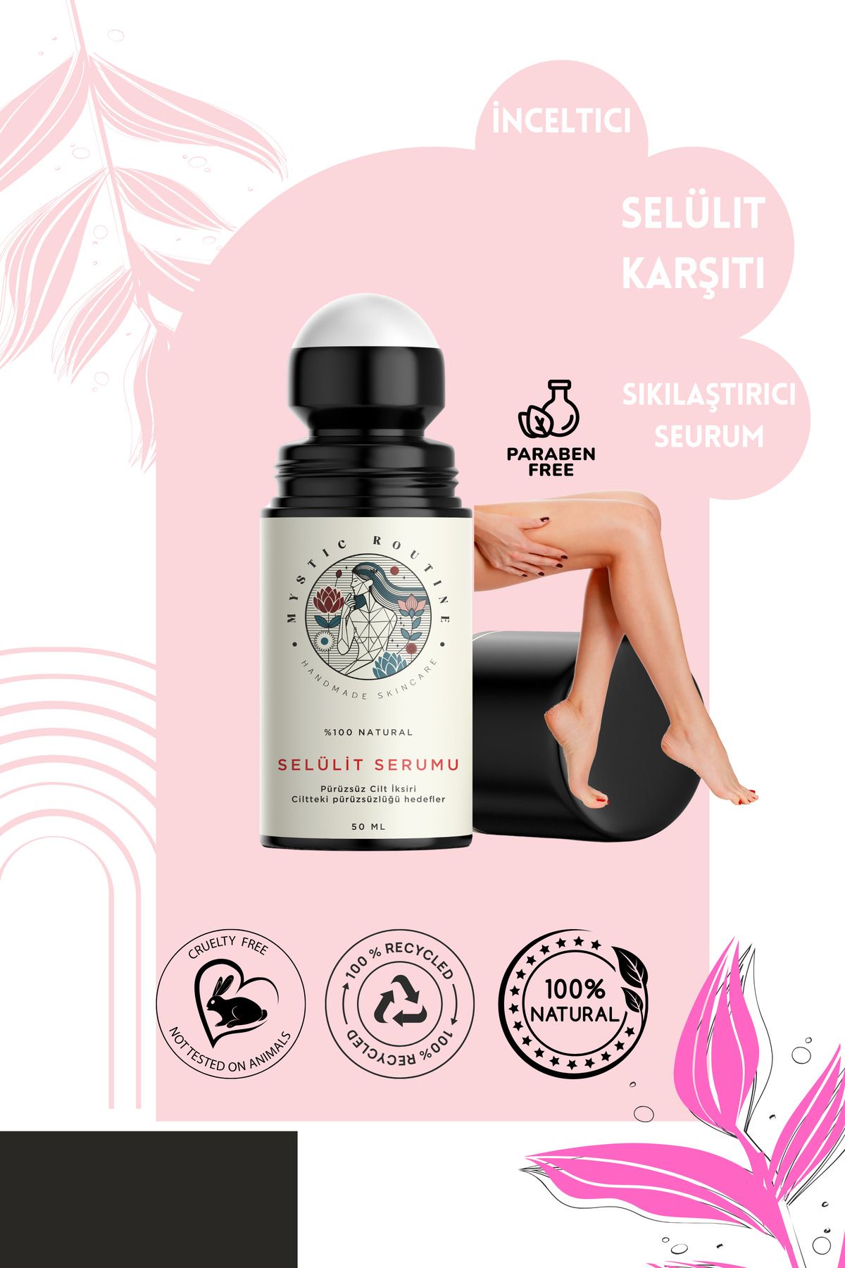 Mystic Routine Selülit Karşıtı Serum - Çatlak Ve Sarkmalara Karşı Etkili Vücut Sıkılaştırıcı Serumu - 50ML
