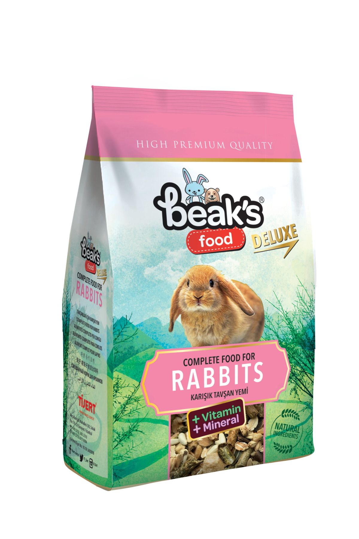 Beaks Tavşan Yemi - 500 gr x 12