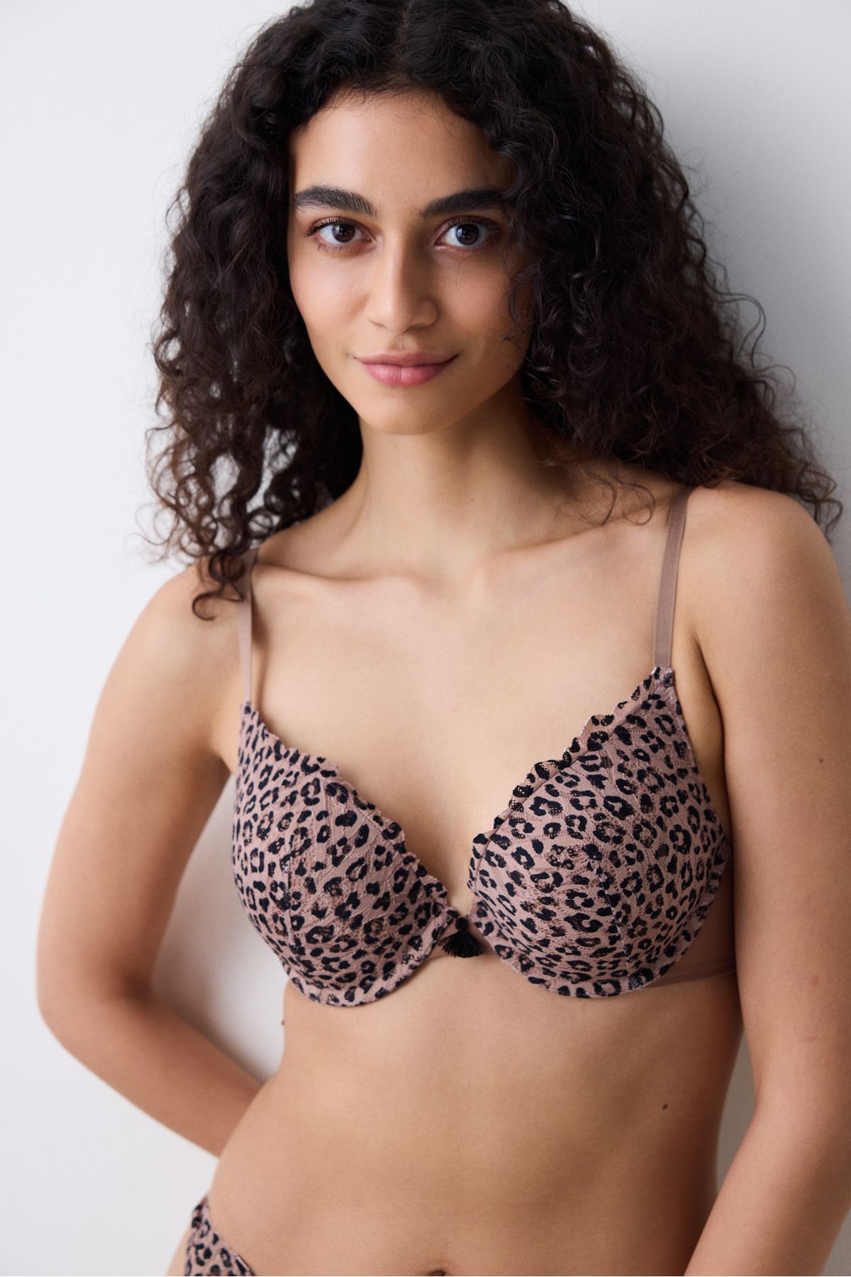 Penti-Hnedá podprsenka Leopard Intense Extra Push Up 3