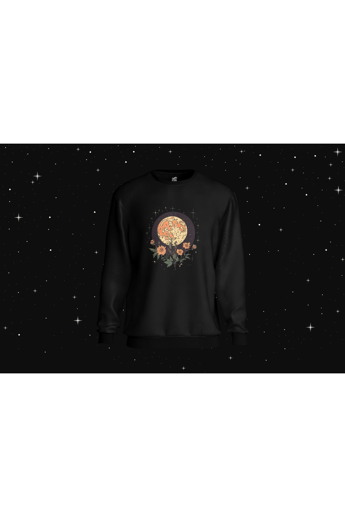 TASARIMATİK Ayın Çiçekleri Sweatshirt