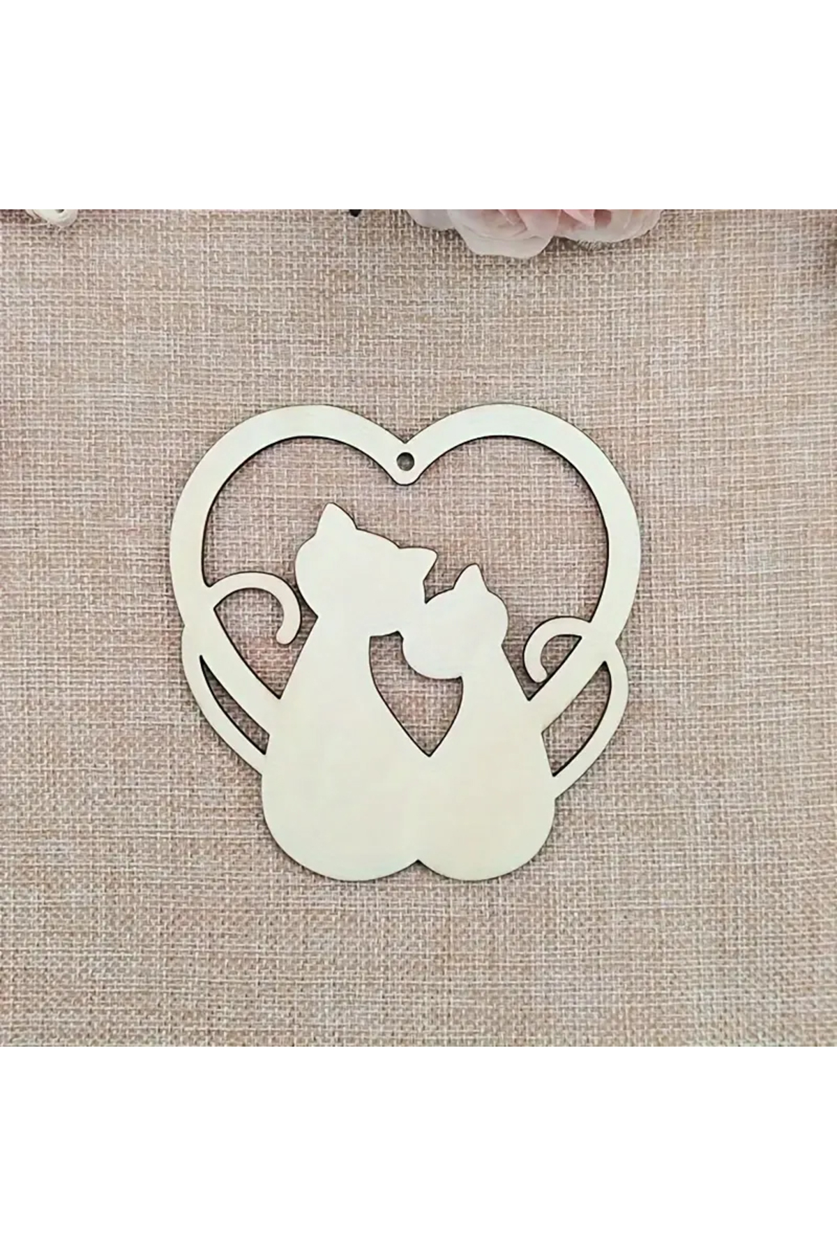 Ahşap 10 Adet Kedi Figürlü Boyama Seti + 6 lı Akrilik Boya+ 2 Fırça 6
