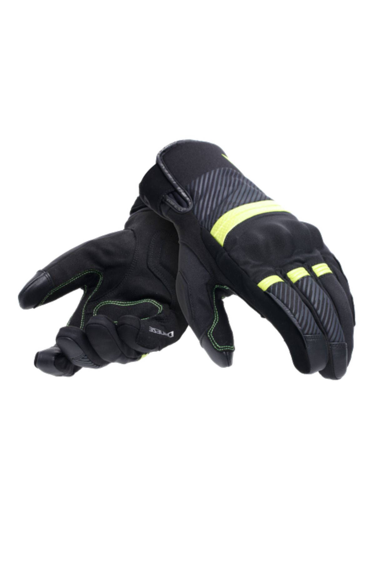 Dainese Eld/ Fulmıne D-dry-gloves Black/yellow Flue