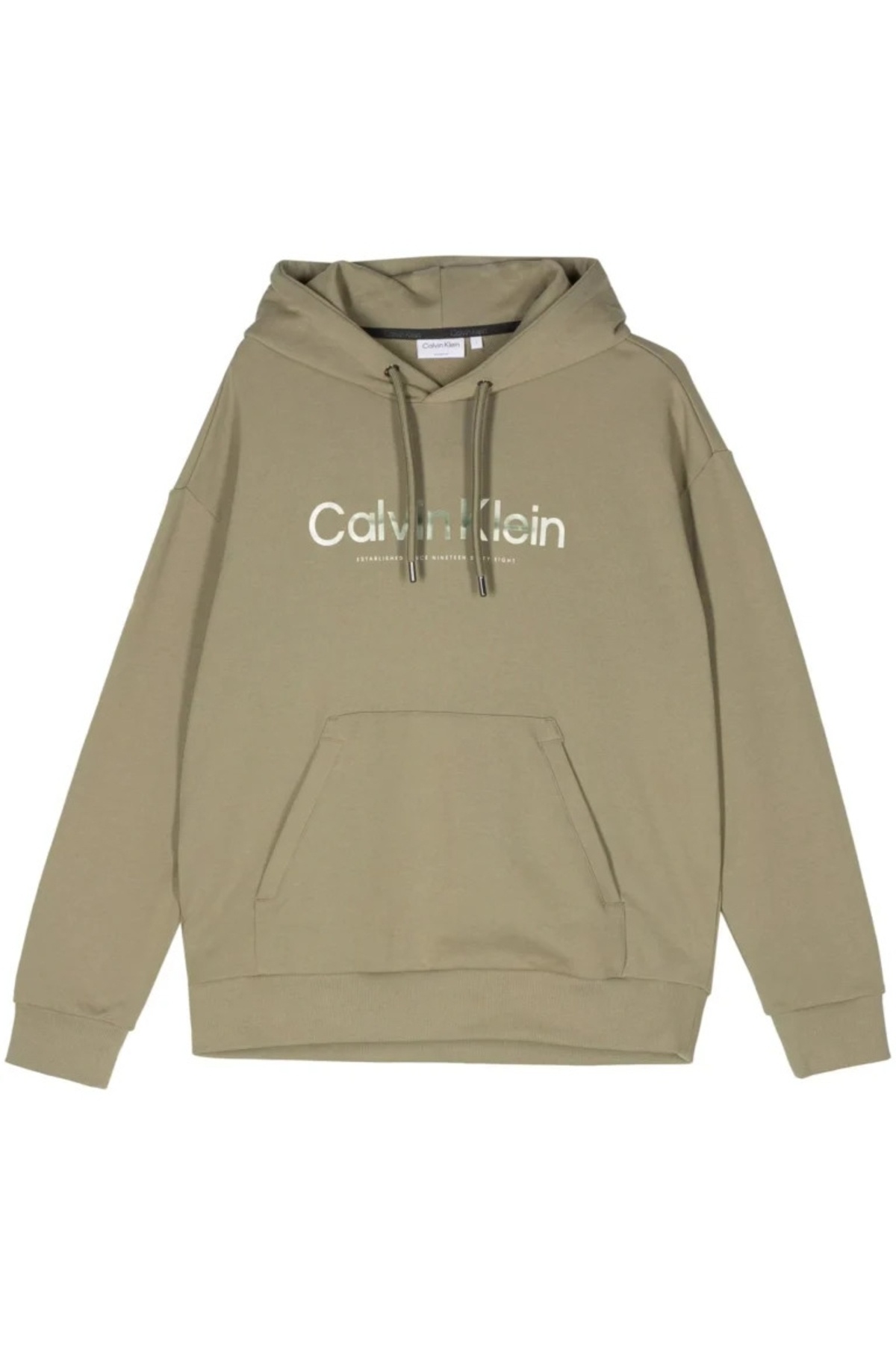 Calvin Klein-Pánská zelená mikina Calvin Klein Diffused 1