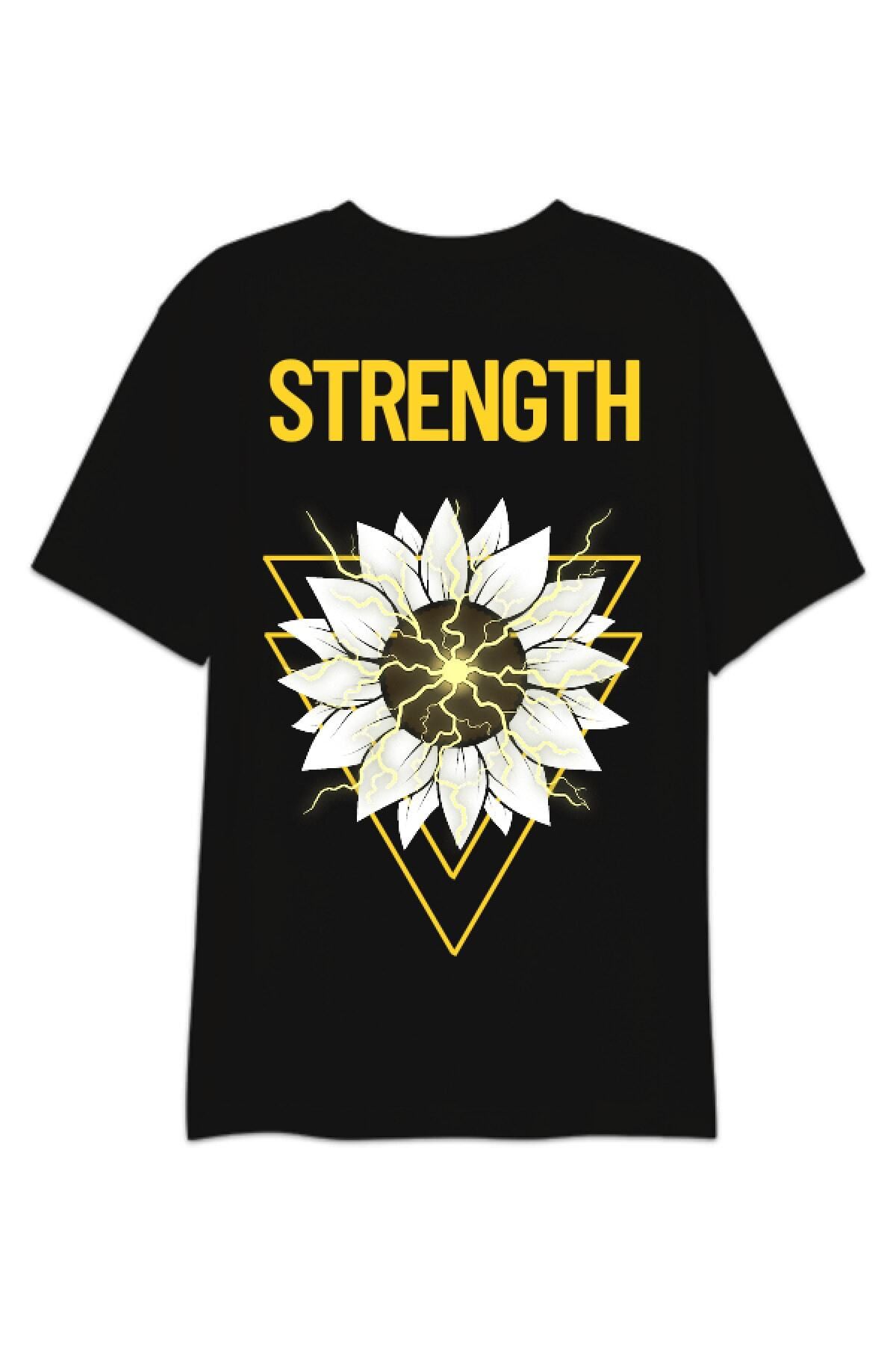 CC STORE Unisex Oversize Strength Sunflower Oldschool T-shirt