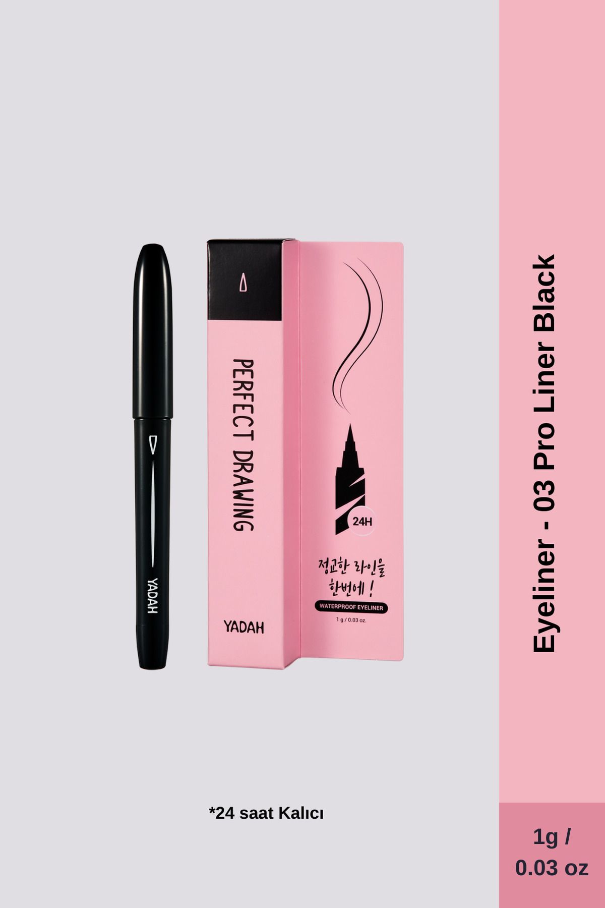 YADAH Perfect Drawing 03 Pro Eyeliner - Siyah