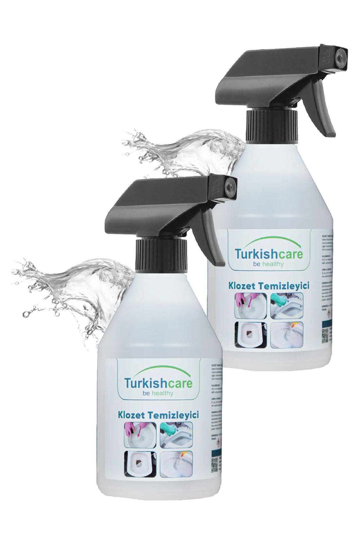 Turkishcare Klozet Tuvalet Temizleyici Hijyen Spreyi 500 Ml. İkili Set