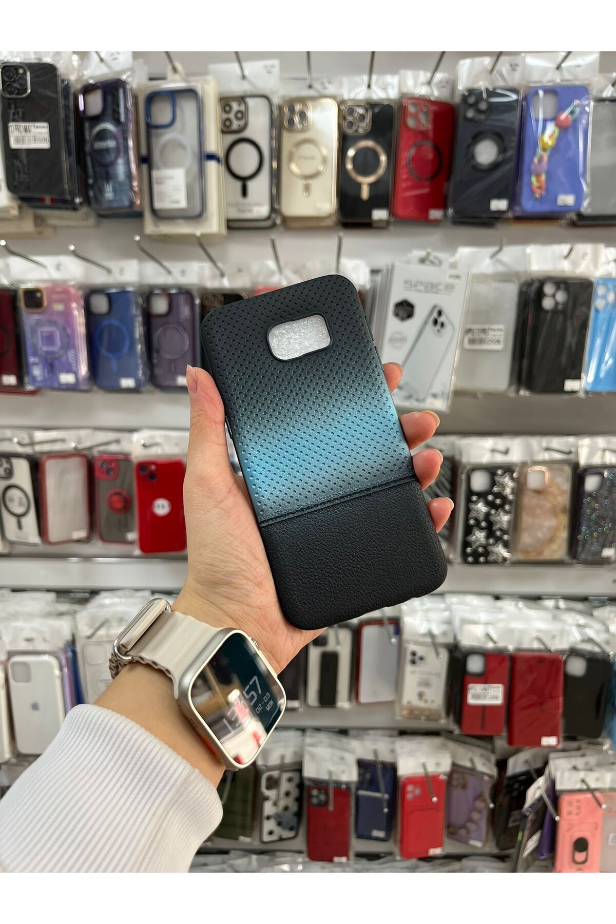 TECNOTREND Galaxy S7 Edge Benekli Dikişli İnce Silikon Kılıf