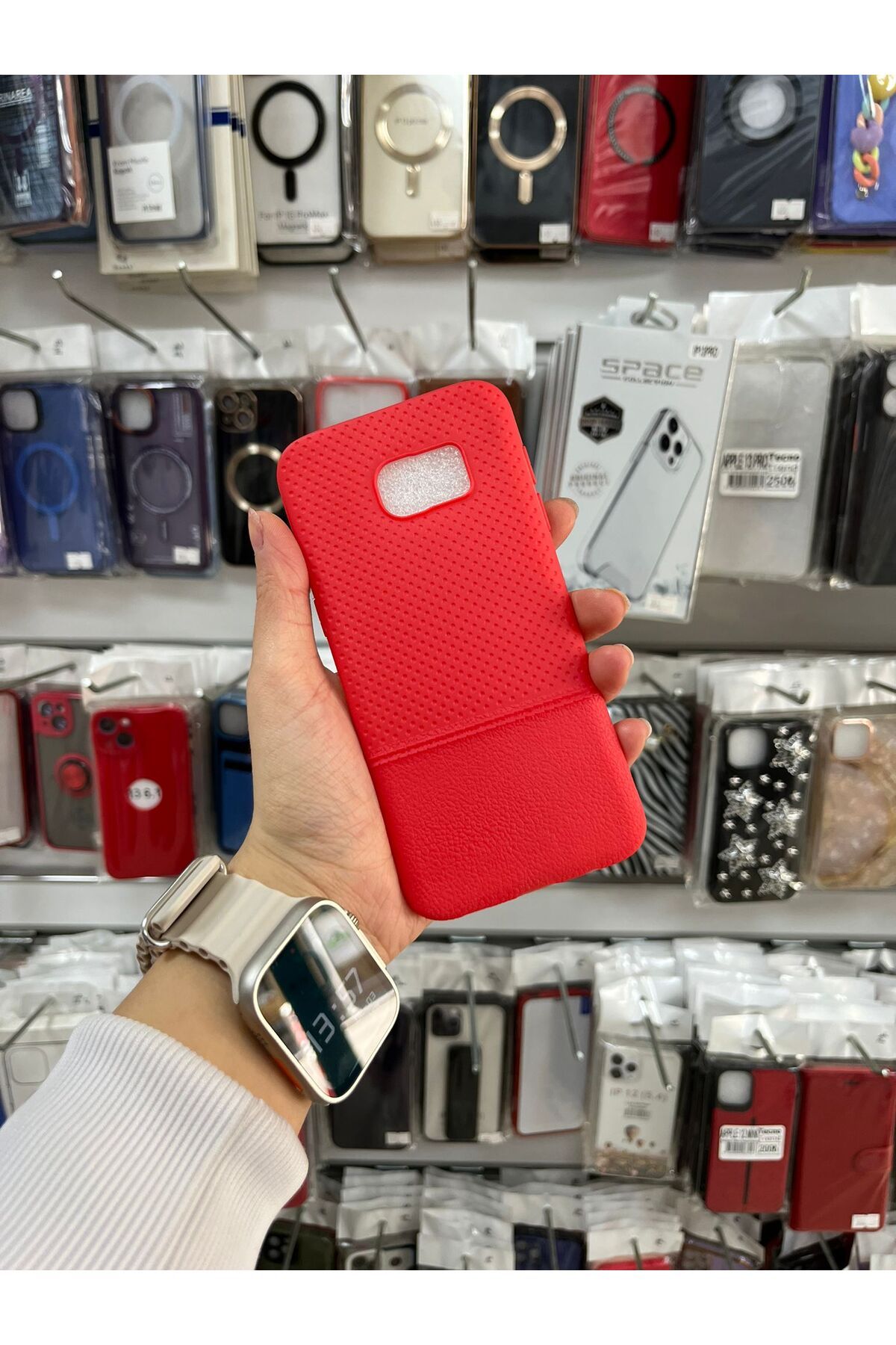 TECNOTREND Galaxy S7 Edge Benekli Dikişli İnce Silikon Kılıf