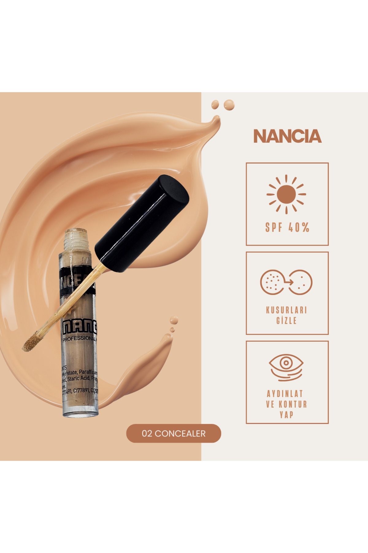 Nancia LİKİT CONCEALER NC 012