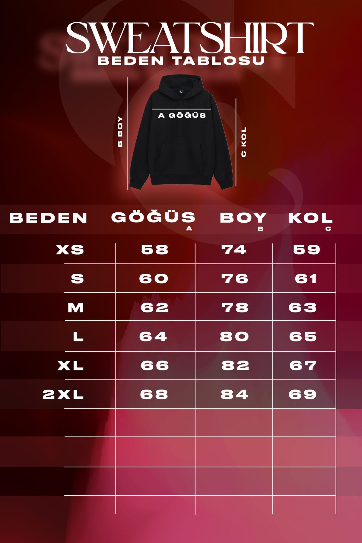PURE EFFECT-Wide Fit Oversize Hooded Kangaroo 3 Thread Hooded Black Sweatshirt 3