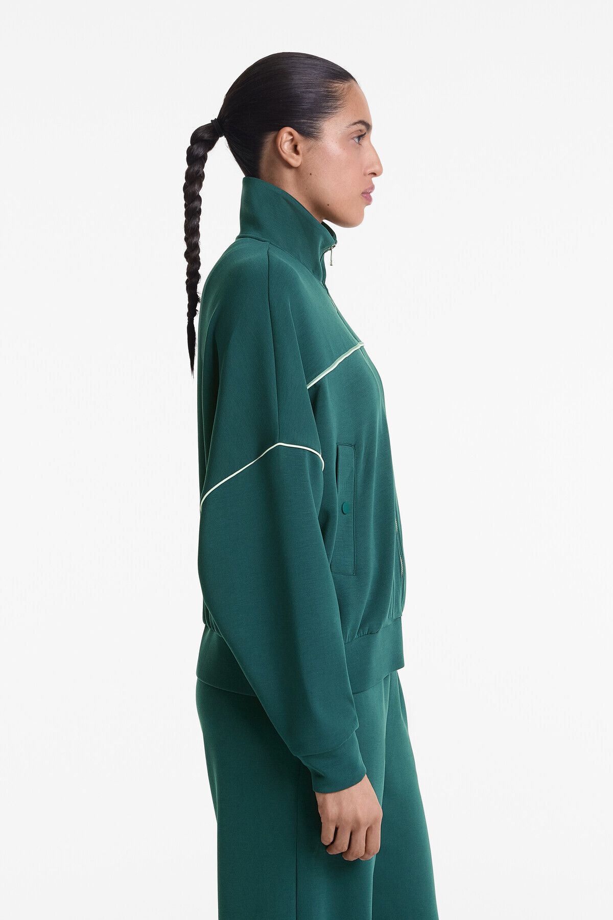 Oysho-Piping jacket with soft-touch modal and buttons 6