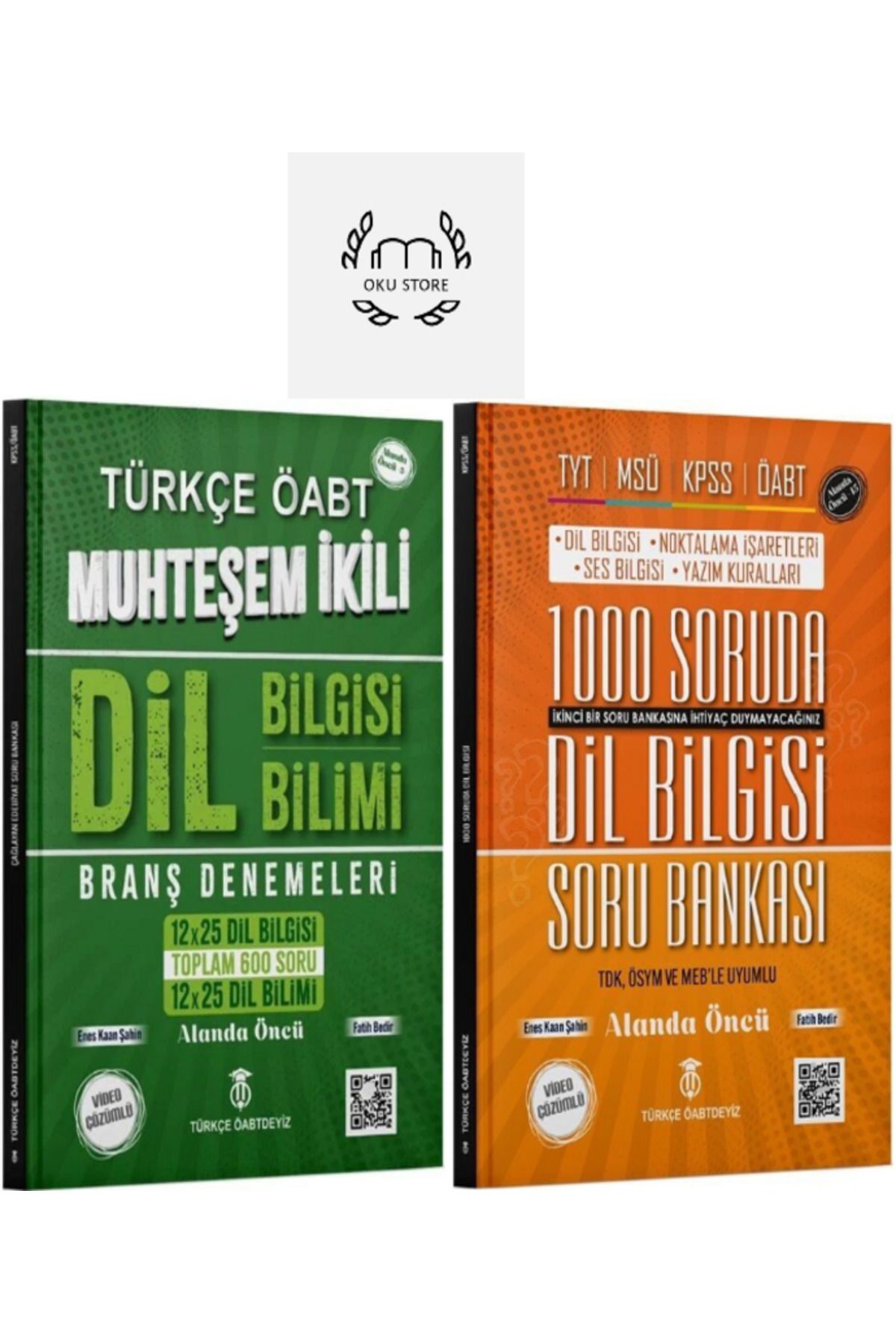 TÜRKÇE ÖABTDEYİZ ÖABT Dil Bilgisi Soru + Deneme (2 Kitap Set)