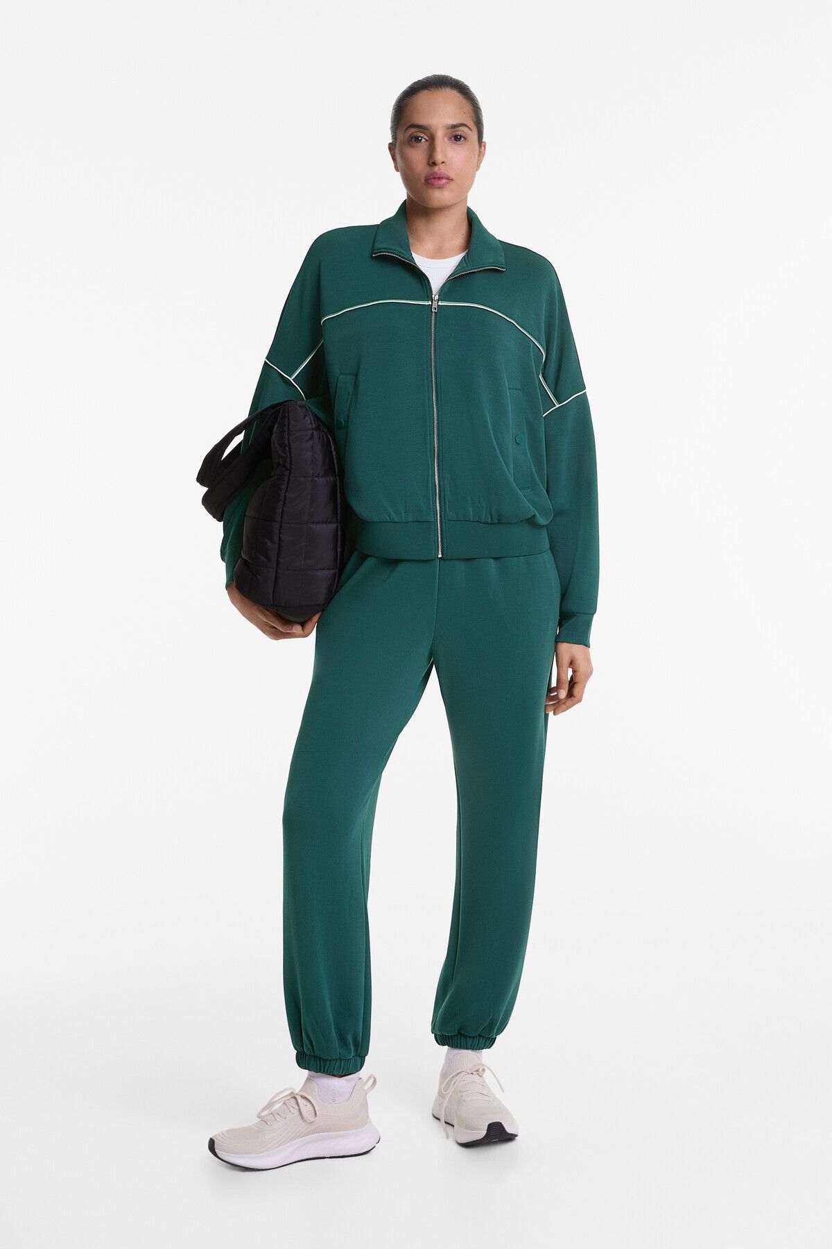 Oysho-Piping jacket with soft-touch modal and buttons 7