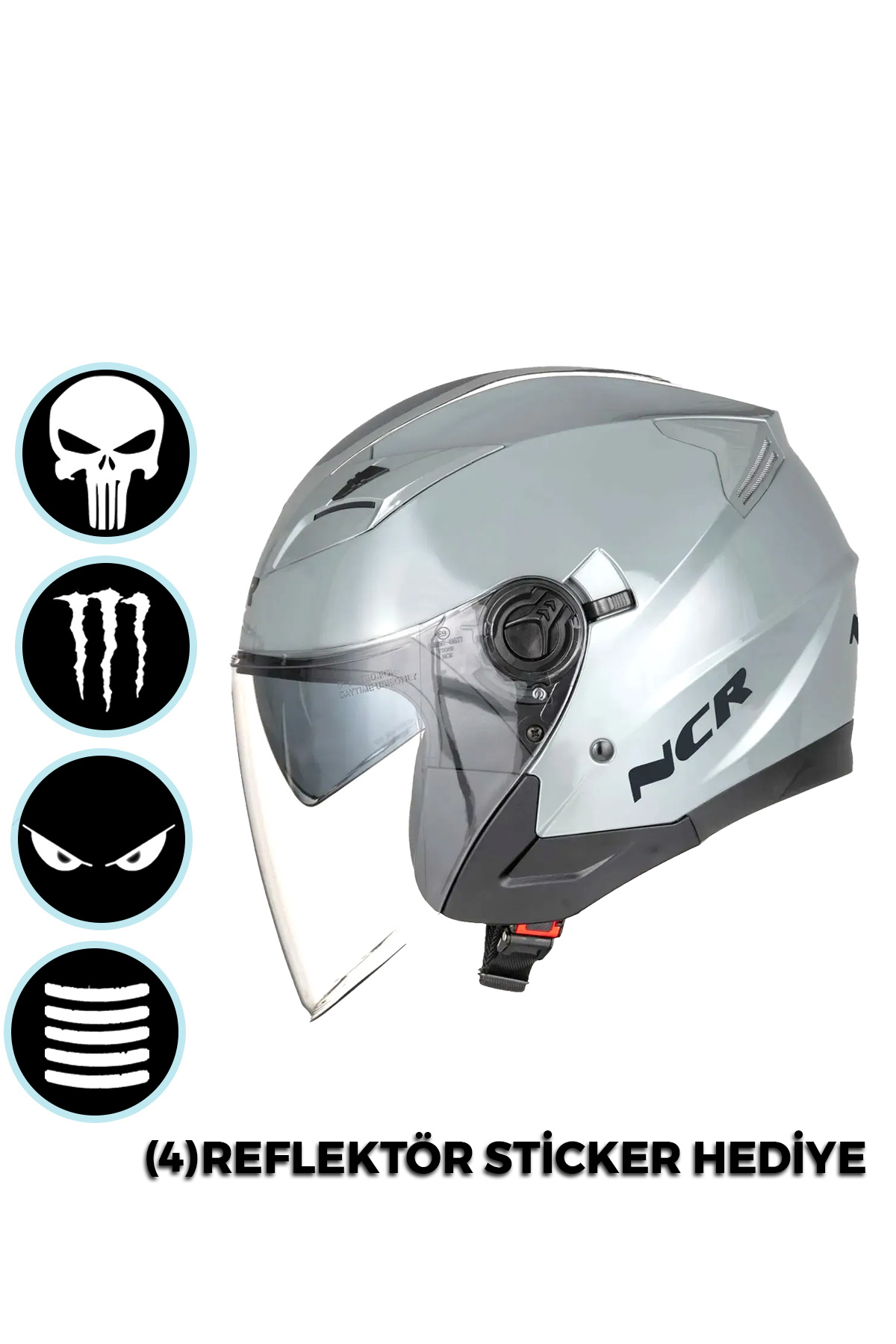 NCR Jet Çenesiz Açık Nardo Kask (ECE BELGELİ)